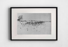 Peter Henry Emerson, The Snow Garden, Photogravure, Signed, Antique, 1890s