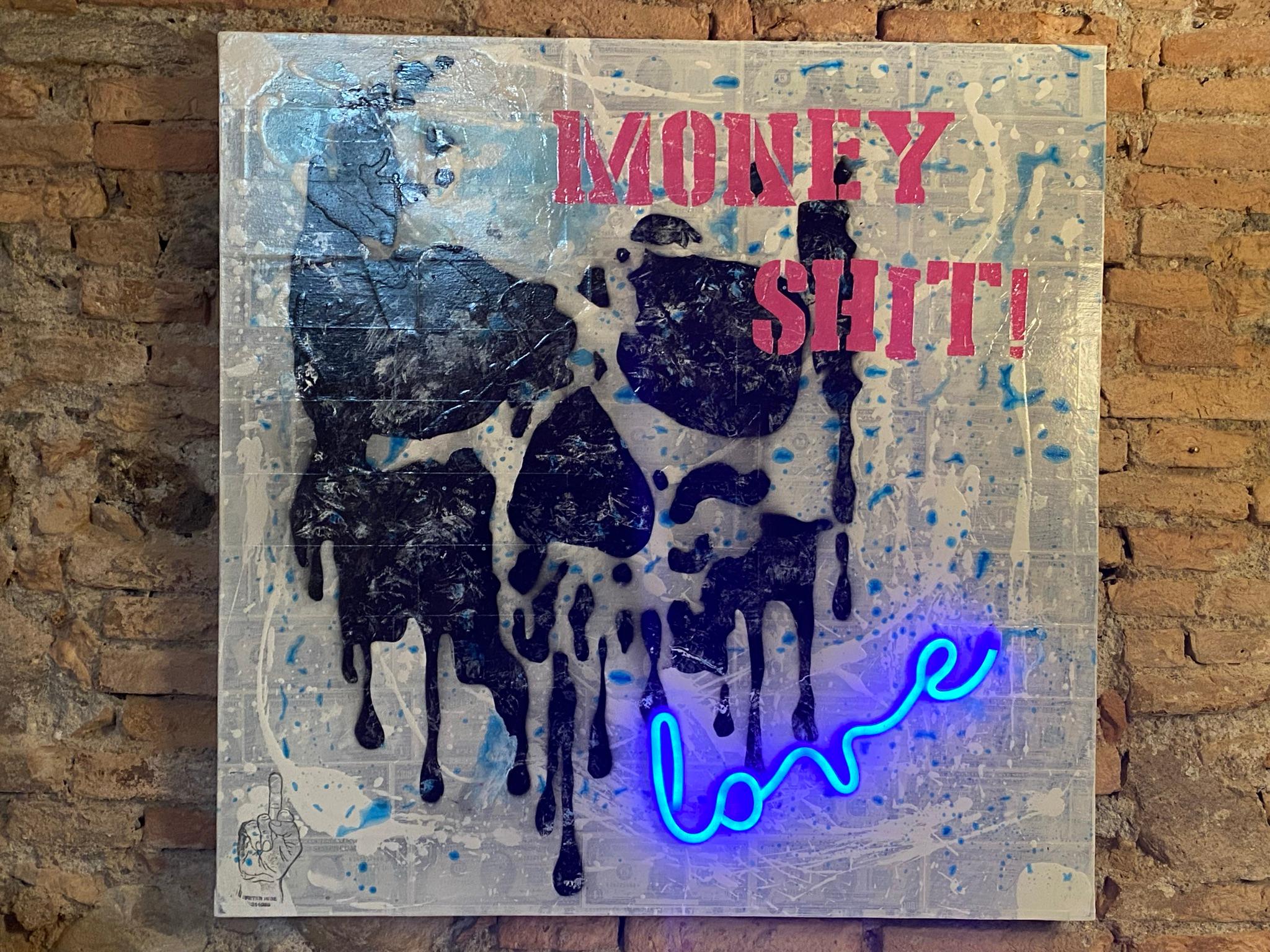 Money shit! Love - Painting by Peter Hide 311065