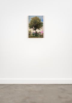 Constable (2026) - Paysage contemporain en techniques mixtes sur panneau de bois, 24 x 16