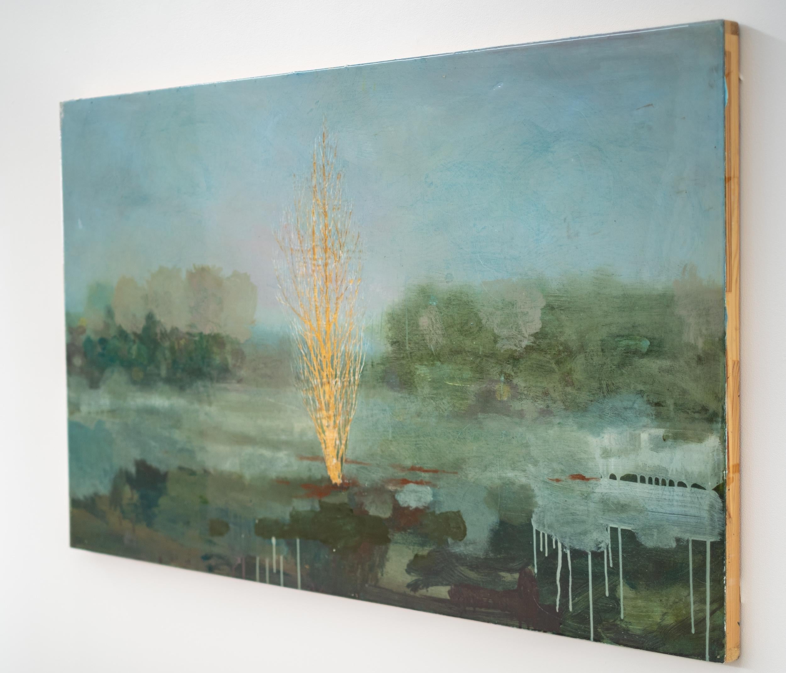 Sycamore (Berlin Series) - contemporaneo, figurativo, tecnica mista su pannello 1