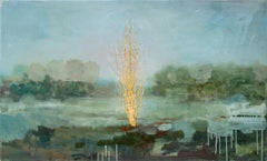 Sycamore (Berlin Series) - contemporaneo, figurativo, tecnica mista su pannello