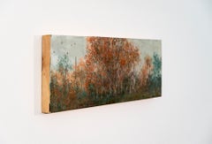 Laurentian - contemporary, landscape, trees, acrylic and resin on panel