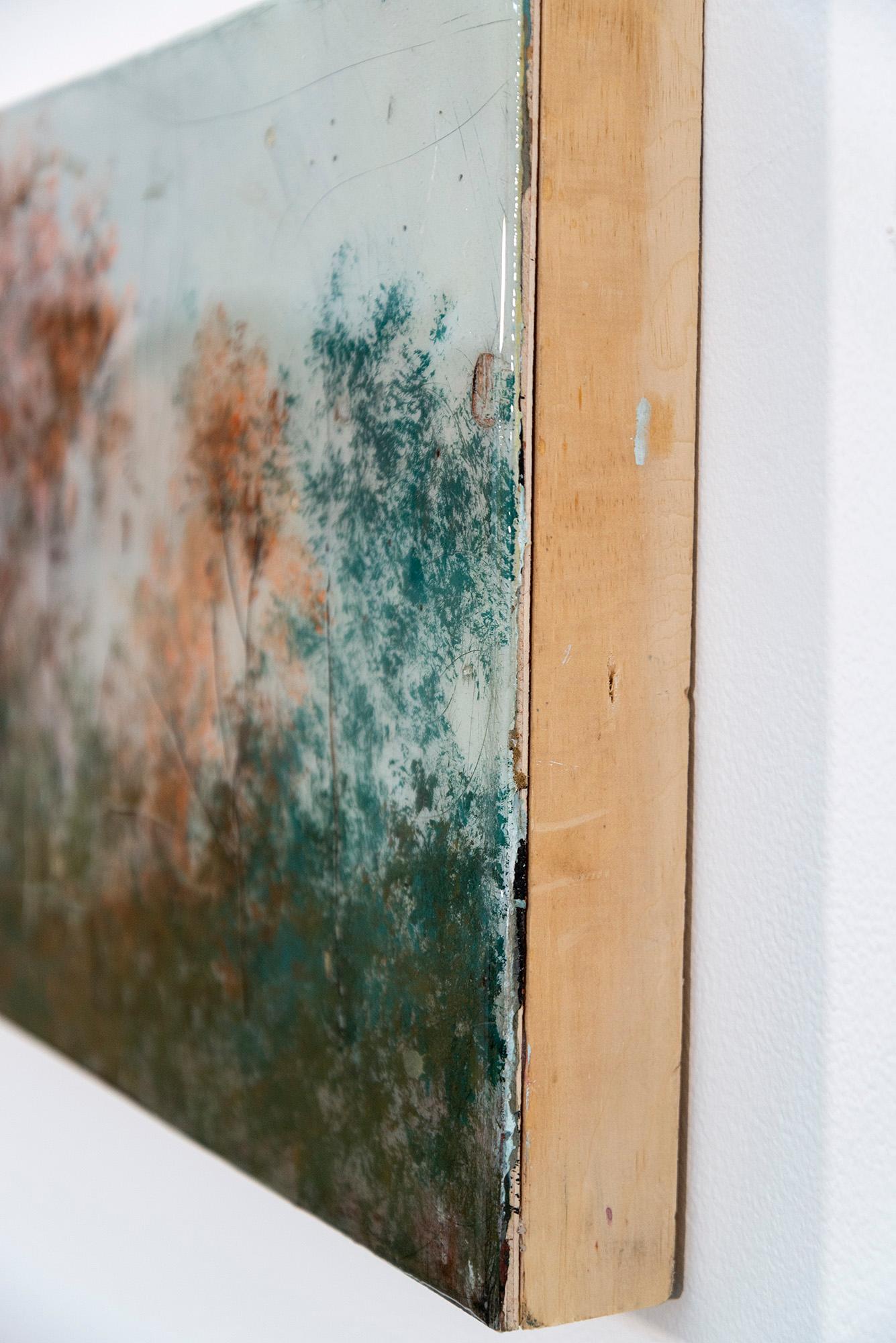 AM Contemporary - contemporain, paysage, arbres, acrylique et résine sur panneau 3