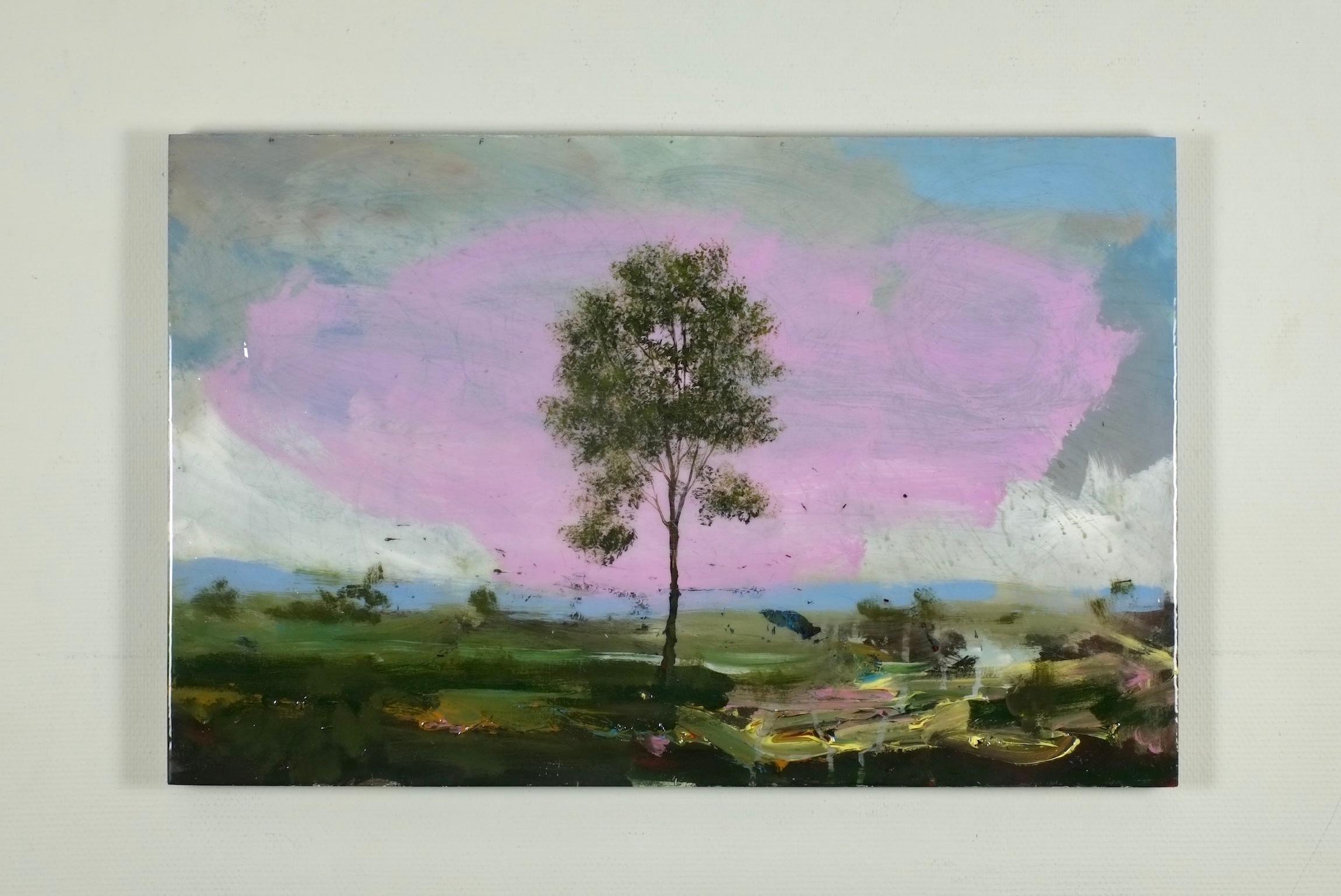 « Lindon », peinture de Peter Hoffer (37x24'), 2019 en vente 1