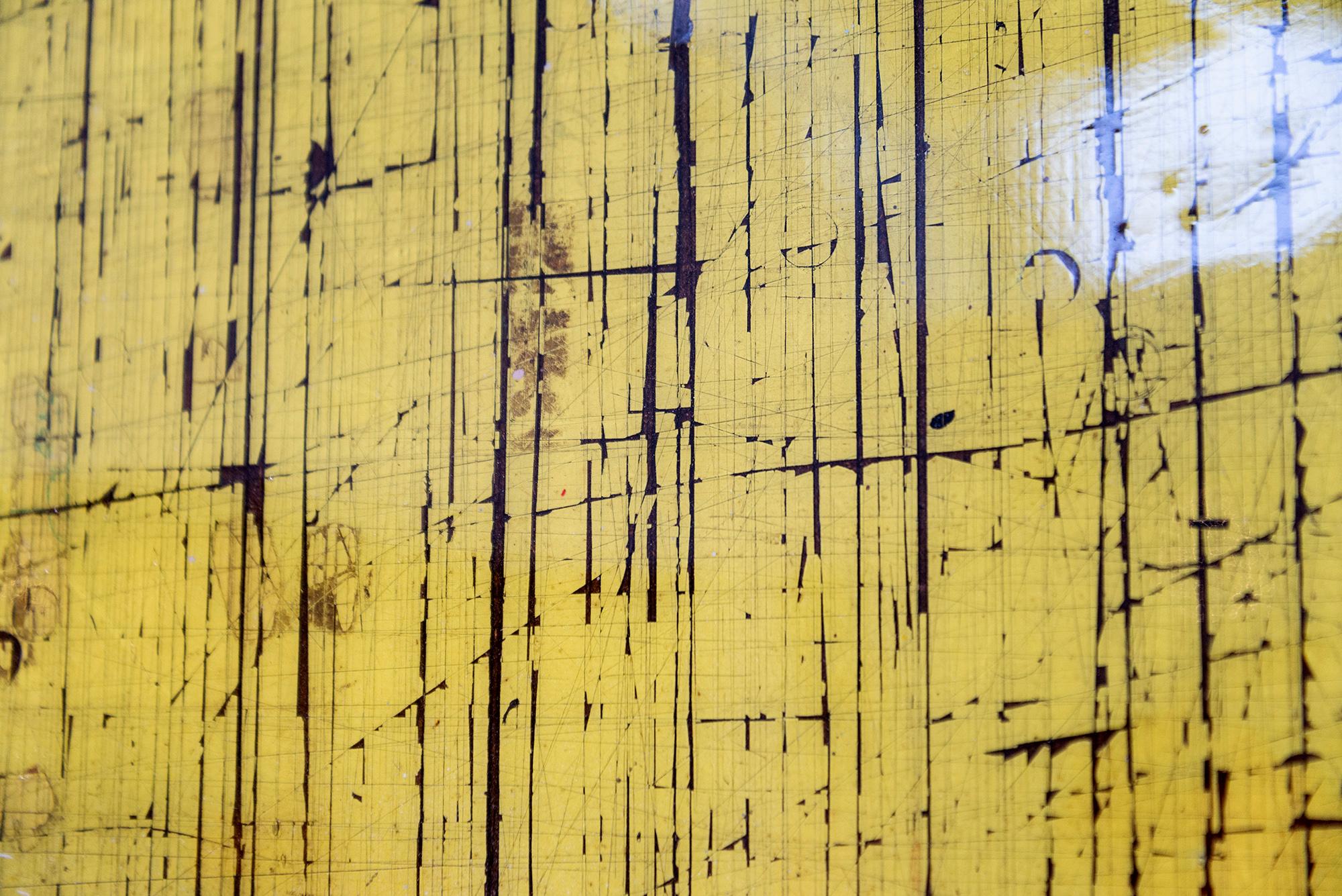 Trepador azul III - contemporáneo, figurativo, pájaro, acrílico y resina sobre tabla en venta 4