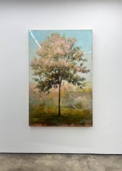 Peter Hoffer "Princeton Maple" 2025 acrylic with textured epoxy on board