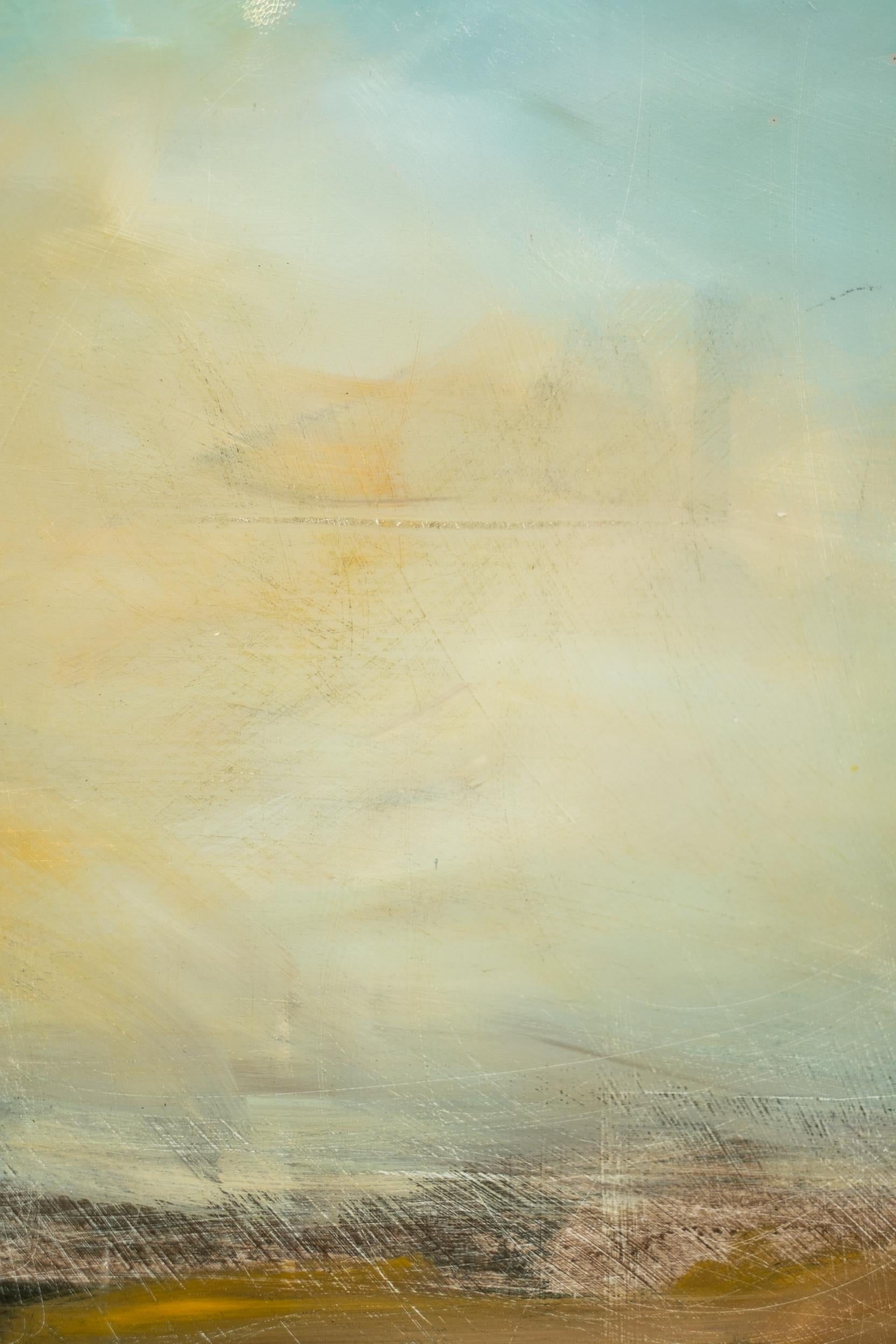 Plum Tree - contemporary, landscape, tree, acrylic and resin on panel For Sale 2