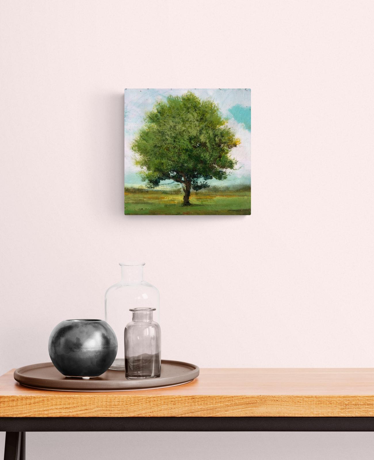 Sergeant - contemporaneo, paesaggio, albero, figurativo, acrilico e resina su pannello 3