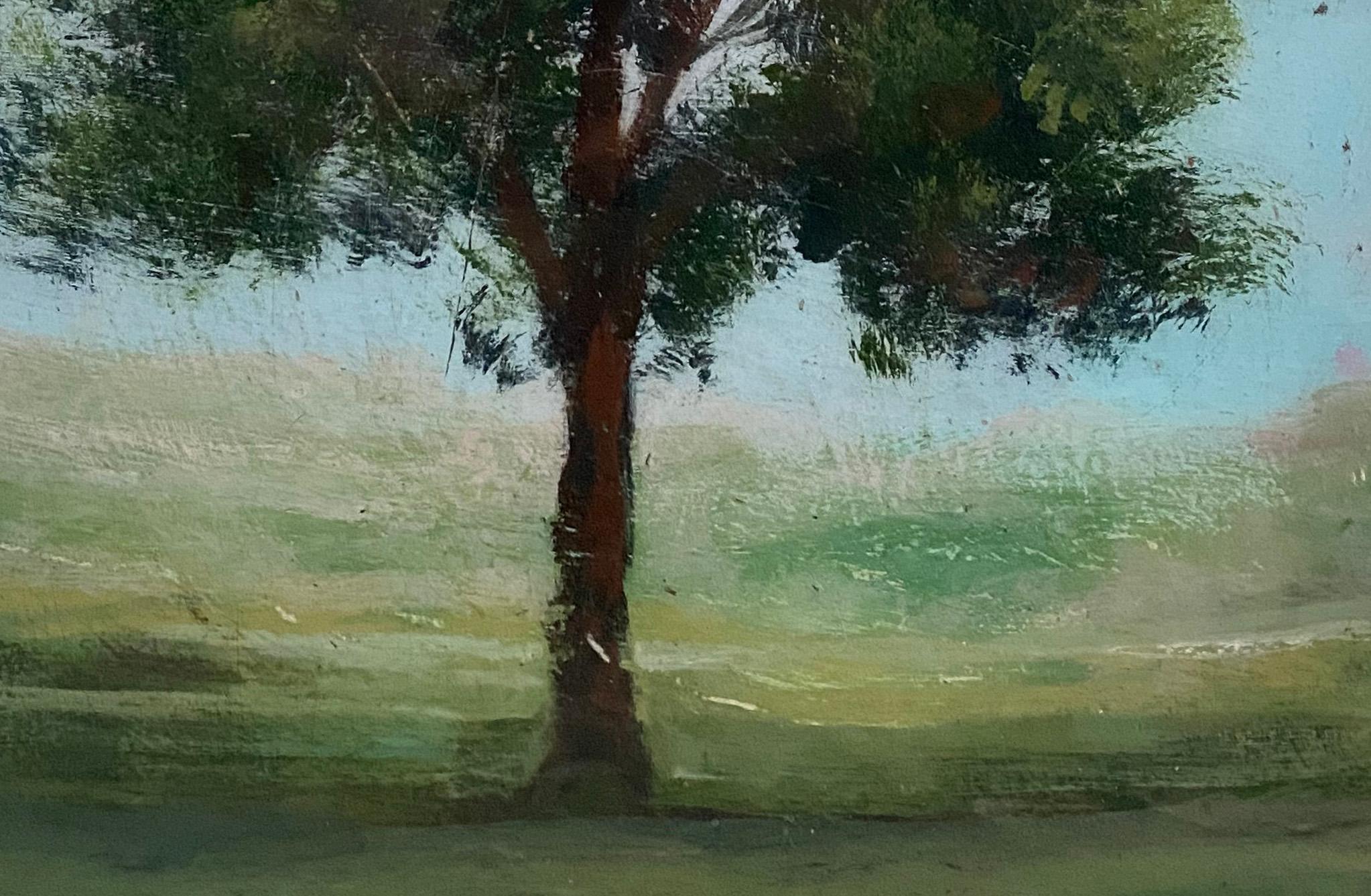''Silhouette 1'' Contemporary Canadian Landscape Painting of a Tree 2