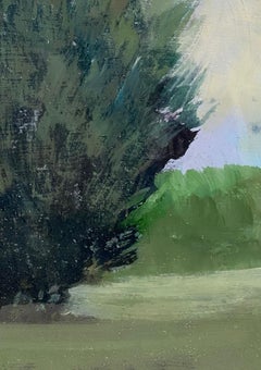 ''Silhouette 2'' Contemporary Canadian Landscape Painting of a Tree