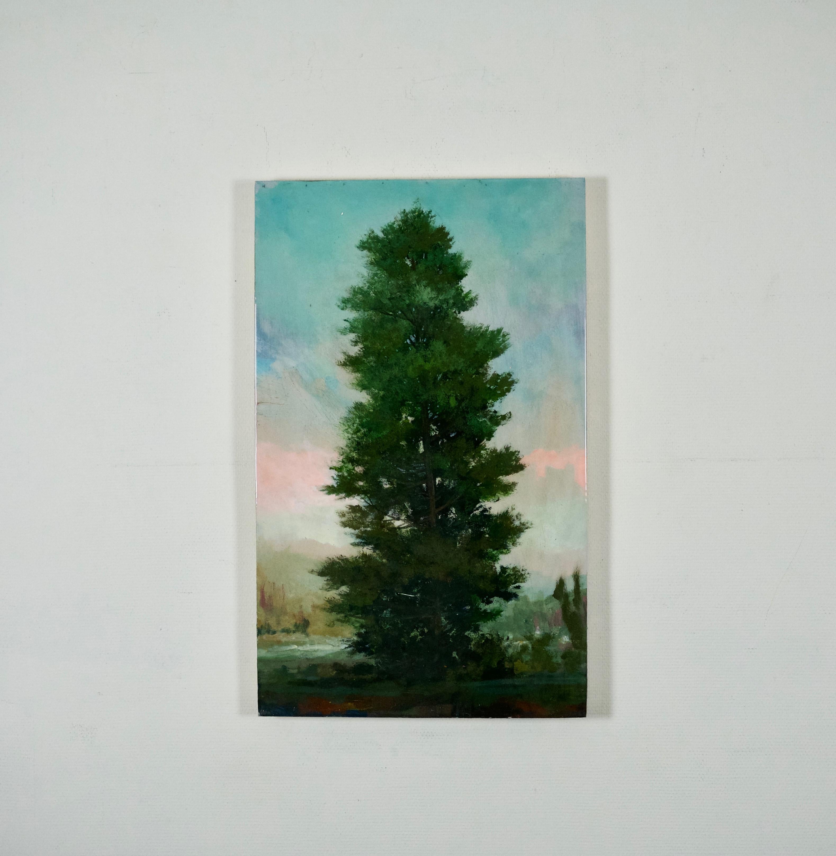 painting spruce trees
