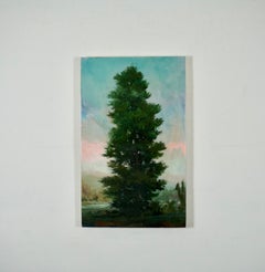"Spruce", painting by Peter Hoffer (22x36'), 2021