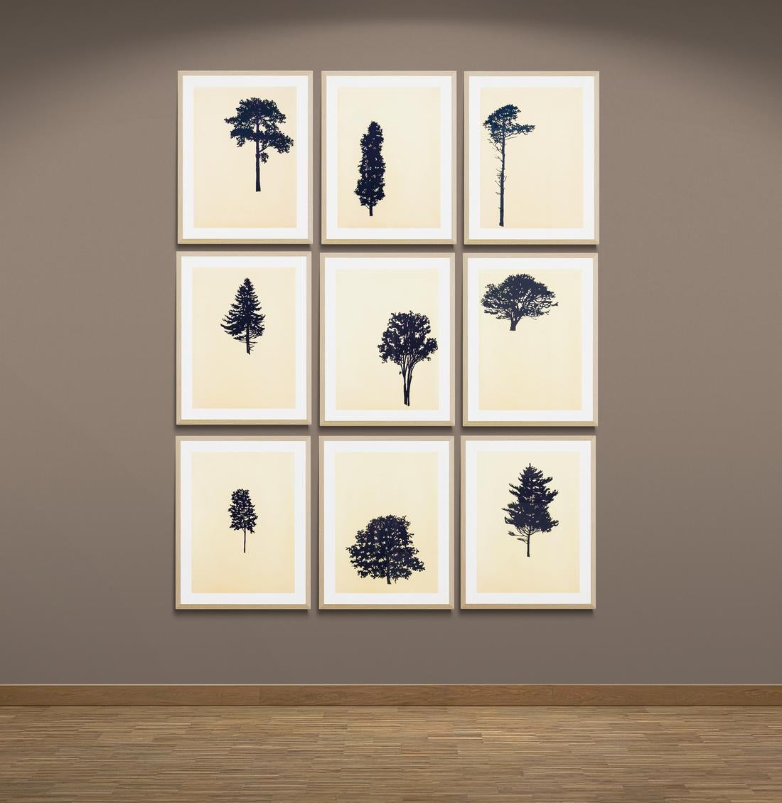 Der Wald (portfolio of 9) 10 of 12 -  grouping, woodblock prints on art paper For Sale 1