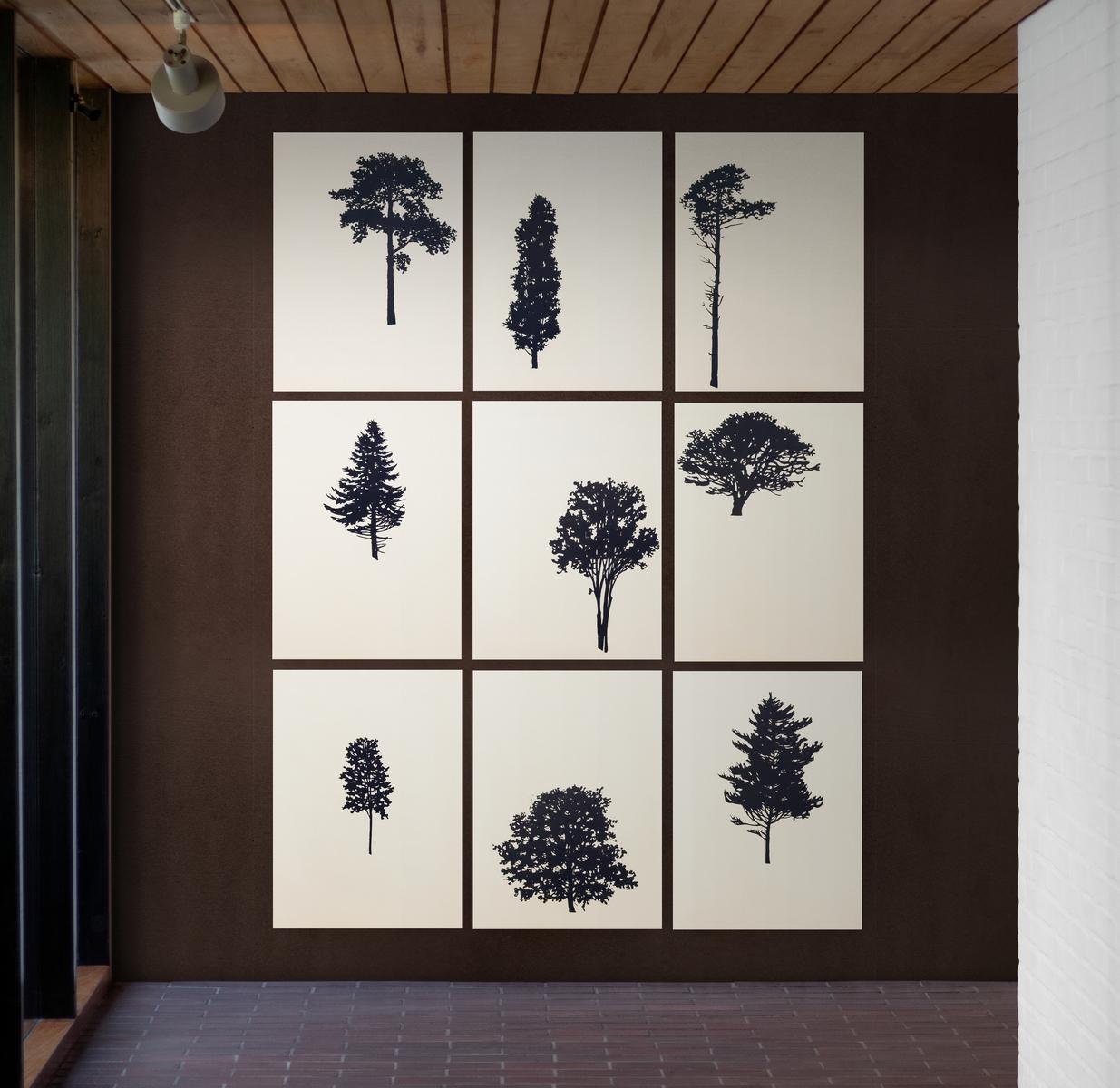 Der Wald (portfolio of 9) 1 of 12 -  grouping, woodblock prints on art paper For Sale 5