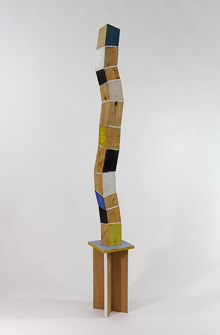 Peter Hoffman - New Growth (Vertical Wooden Curvy Multicolored Standing  Tower Sculpture) For Sale at 1stDibs | hoffman tower, growth sculpture, vertical  sculpture
