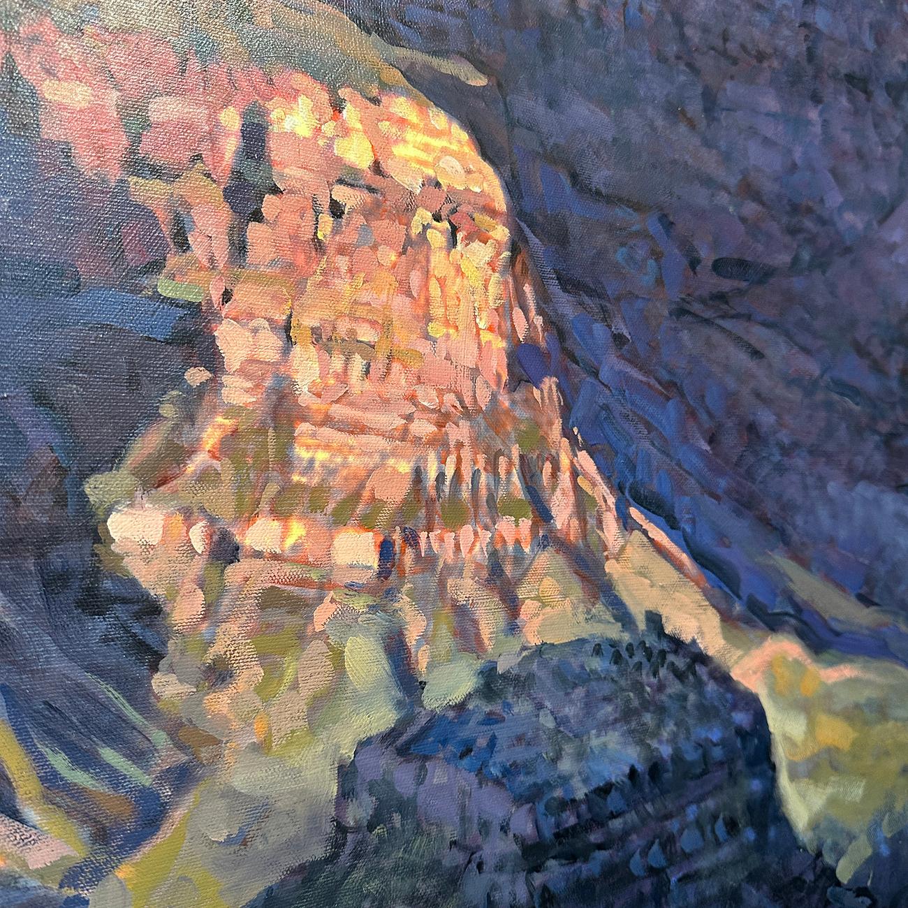 A stunning realistic painting of Angel's Gate at Honan Point, Grand Canyon National Park in Arizonia.

With a career that spanned over 50 years, Peter began by earning his degree at the Brooklyn Museum School of Art in New York.  He is best known