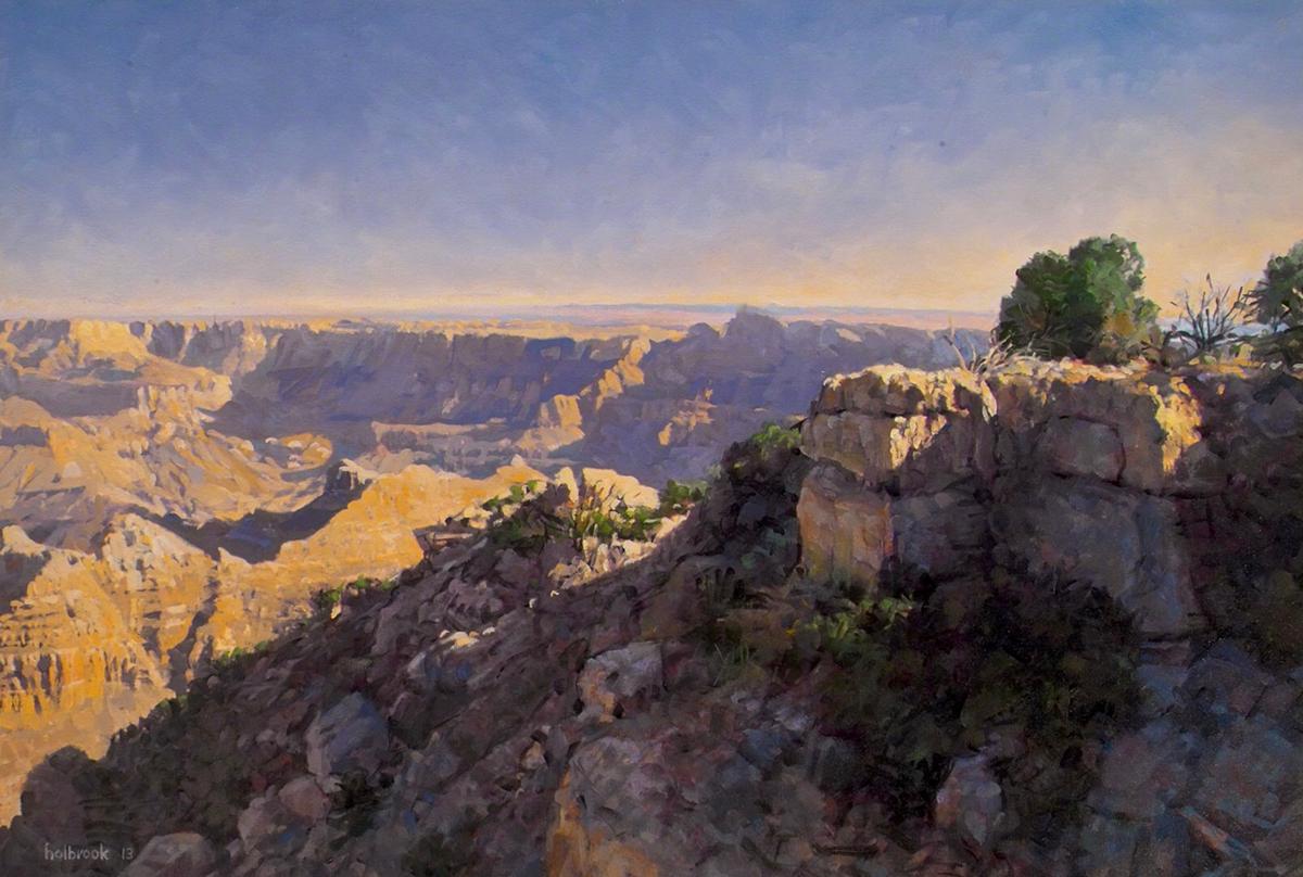 Peter Holbrook Landscape Painting - Tanner Canyon from Lipan Point