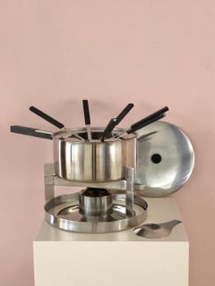 Peter Holmblad Steel Fondue Set for Stelton Denmark