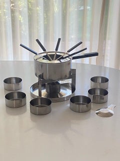 Peter Holmblad Steel Fondue Set for Stelton Denmark