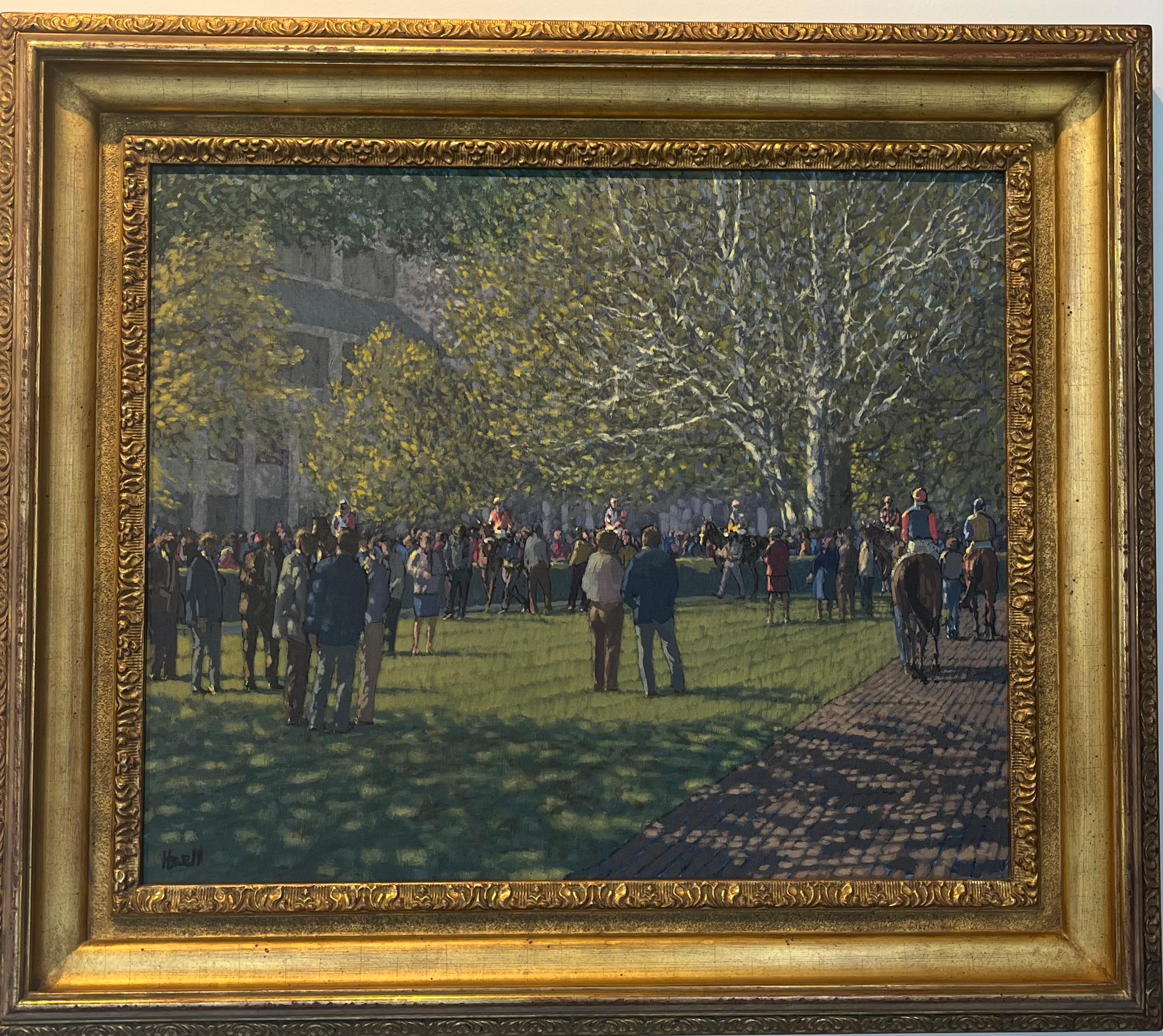 Keeneland Paddock - Painting by Peter howell