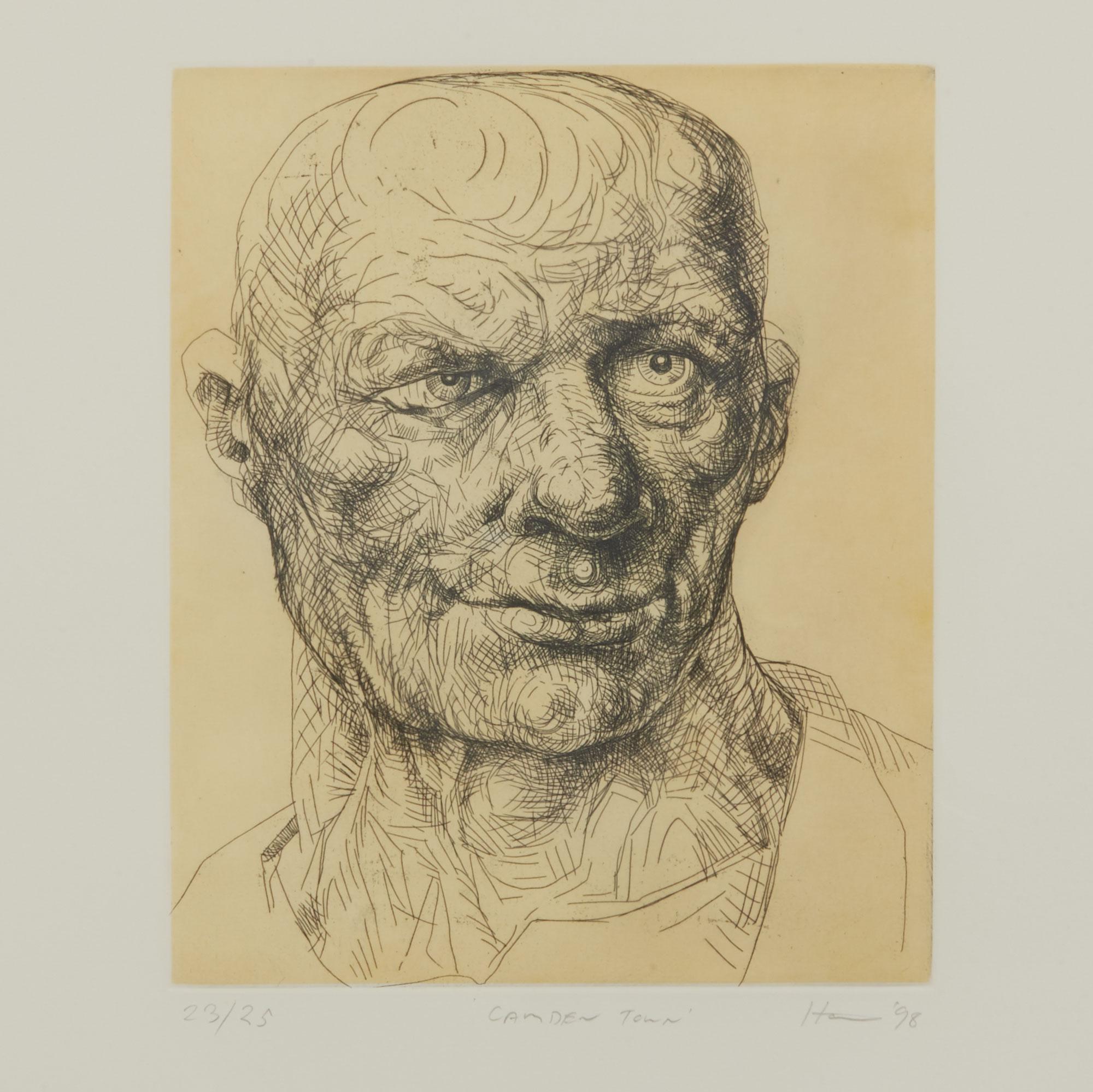 Lámina enmarcada en edición limitada de Peter Howson titulada 