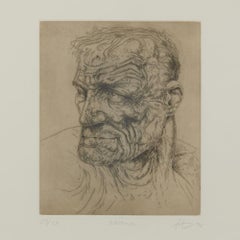 Impression encadrée de la série Underground de Peter Howson, Arsenal, 1998