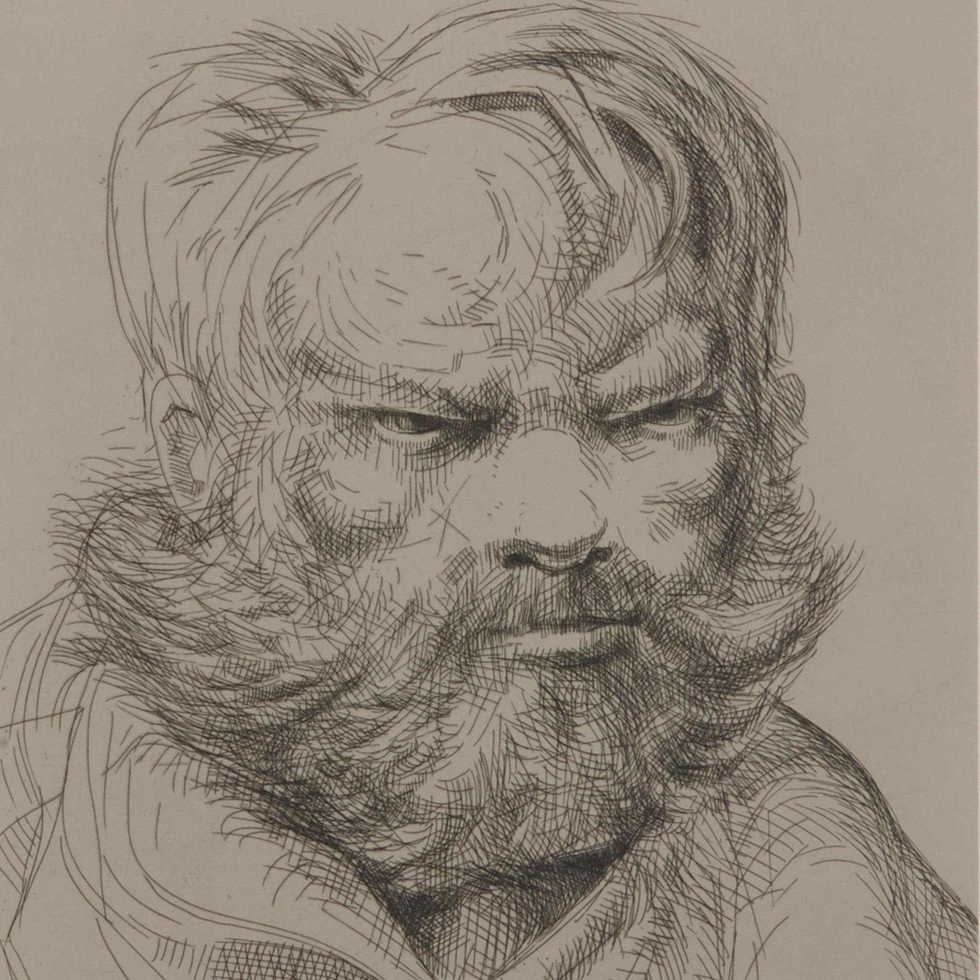 Britannico Peter Howson Serie Underground con stampa incorniciata delle Indie Orientali, 1998 in vendita