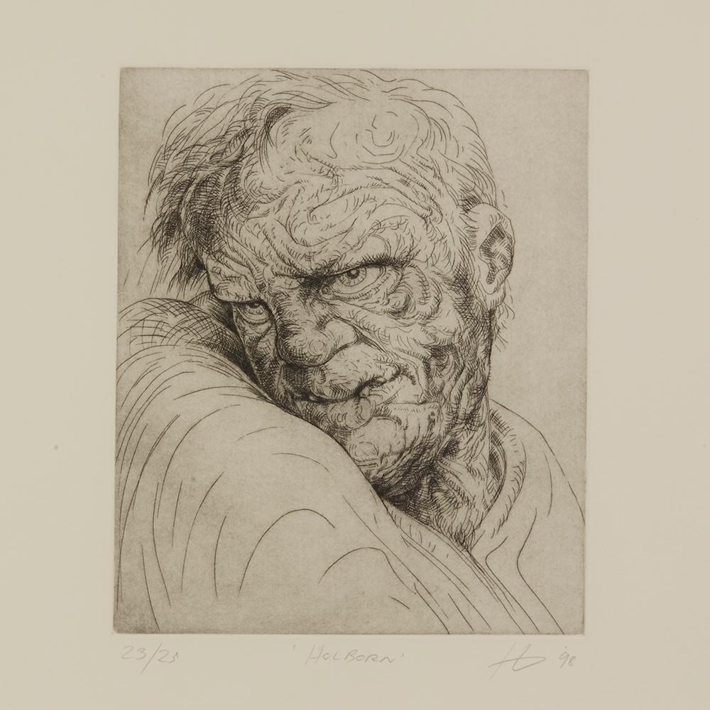 Una stampa incorniciata in edizione limitata di Peter Howson intitolata 