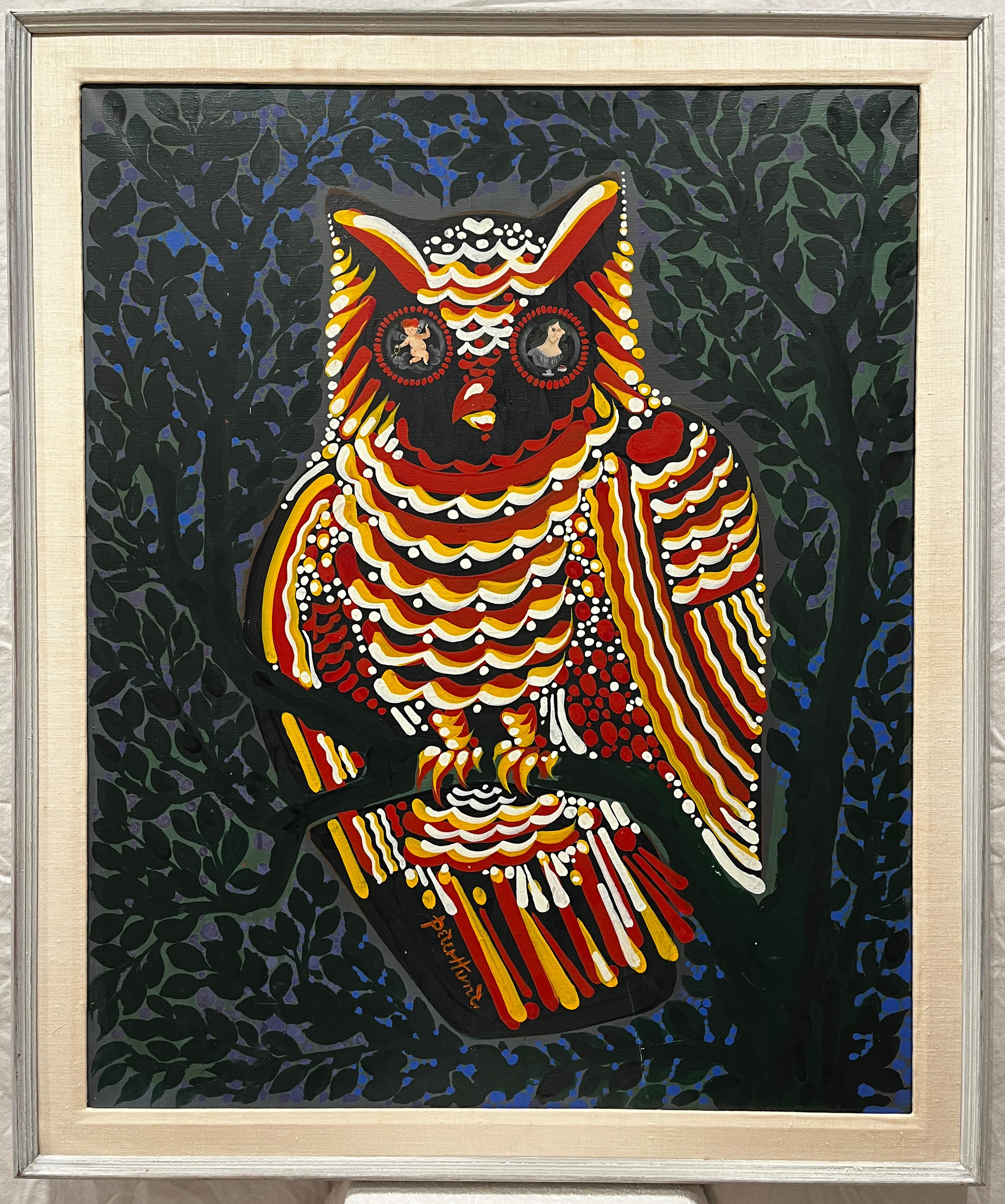 Hoot Owl - Painting by Peter Hunt