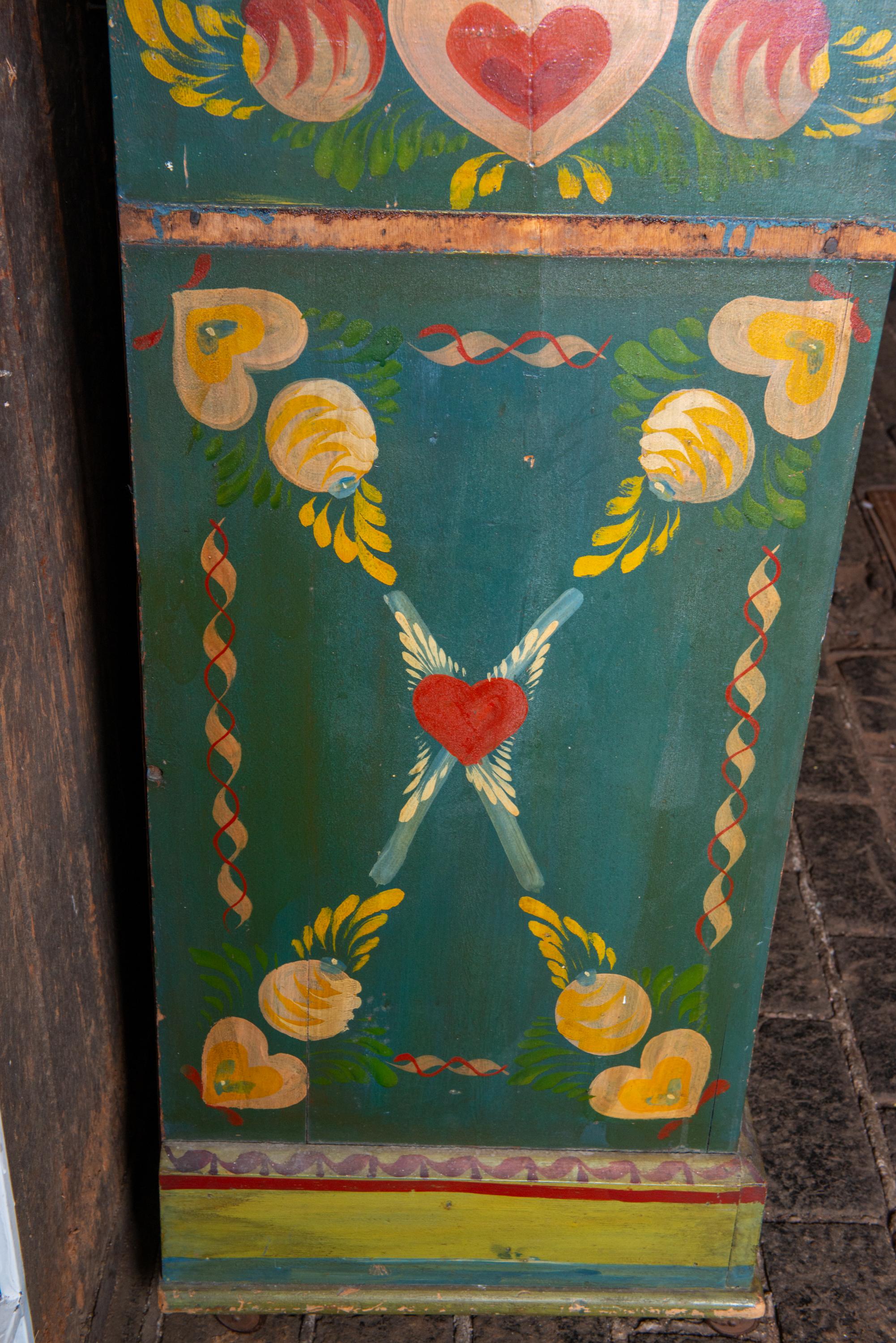 Peter Hunt Hand-Painted and Decorated Bar Cabinet For Sale 6