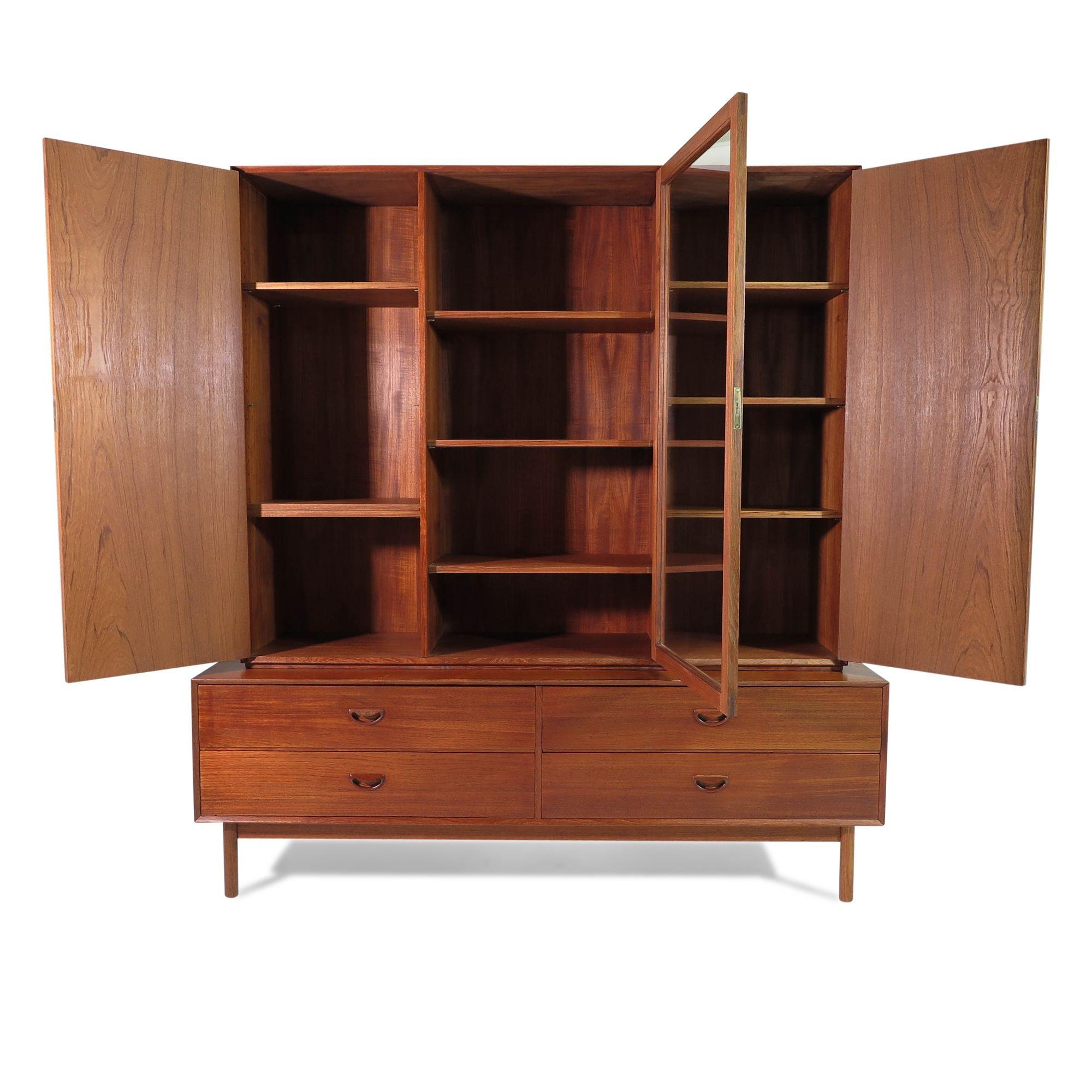 Scandinavian Modern Peter Hvdit Danish Teak Cabinet For Sale