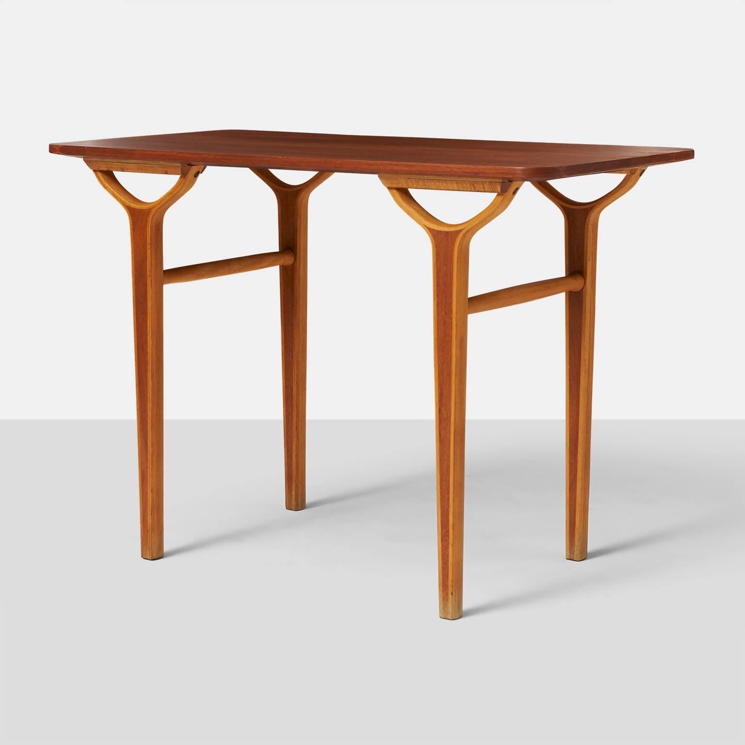 Scandinavian Modern Peter Hvidt & Orla Molgaard Nielsen AX Series Side Tables For Sale