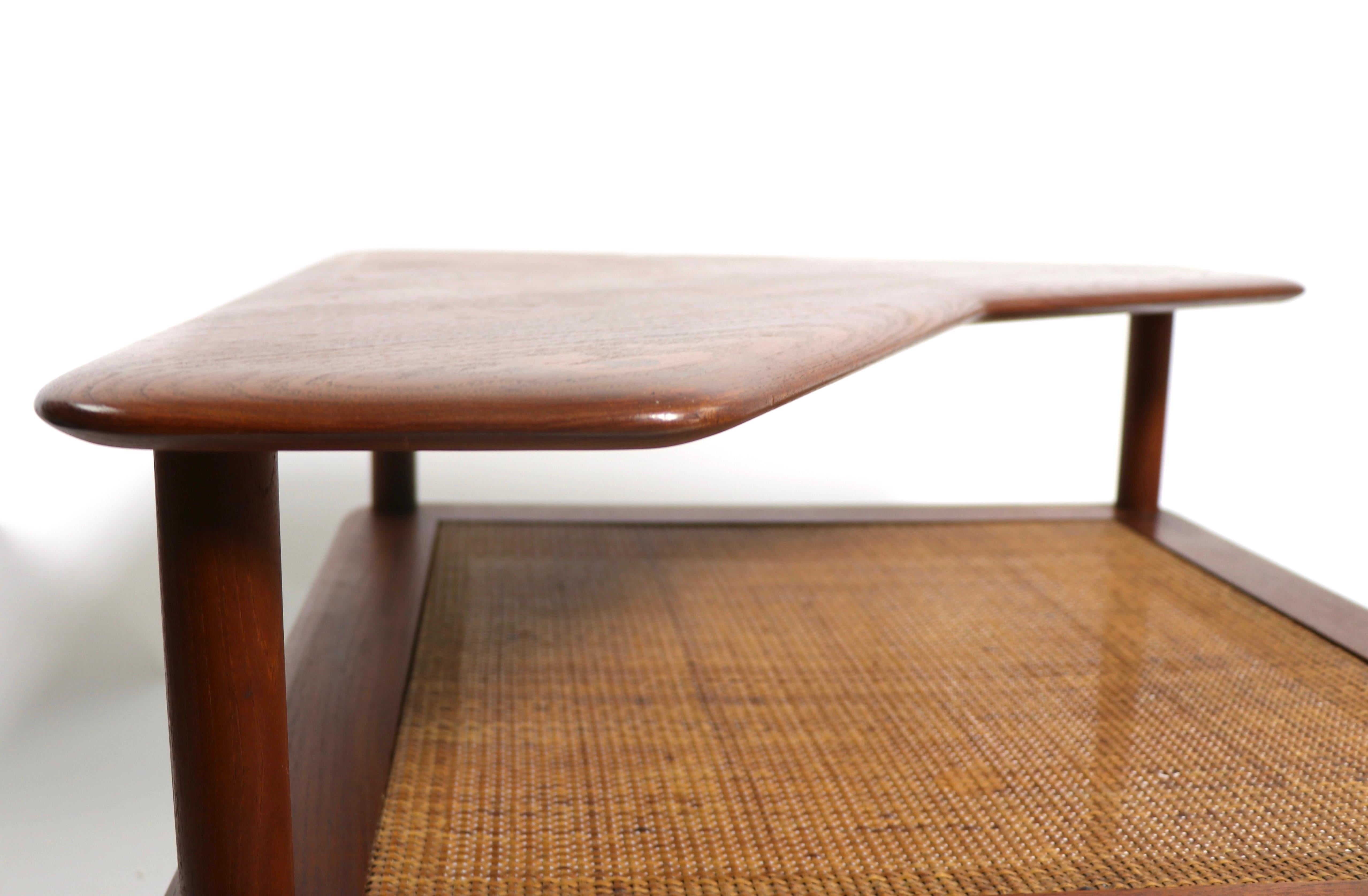 Peter Hvidt and Olga Moregaard Two Tier Corner Table for France and Son 2