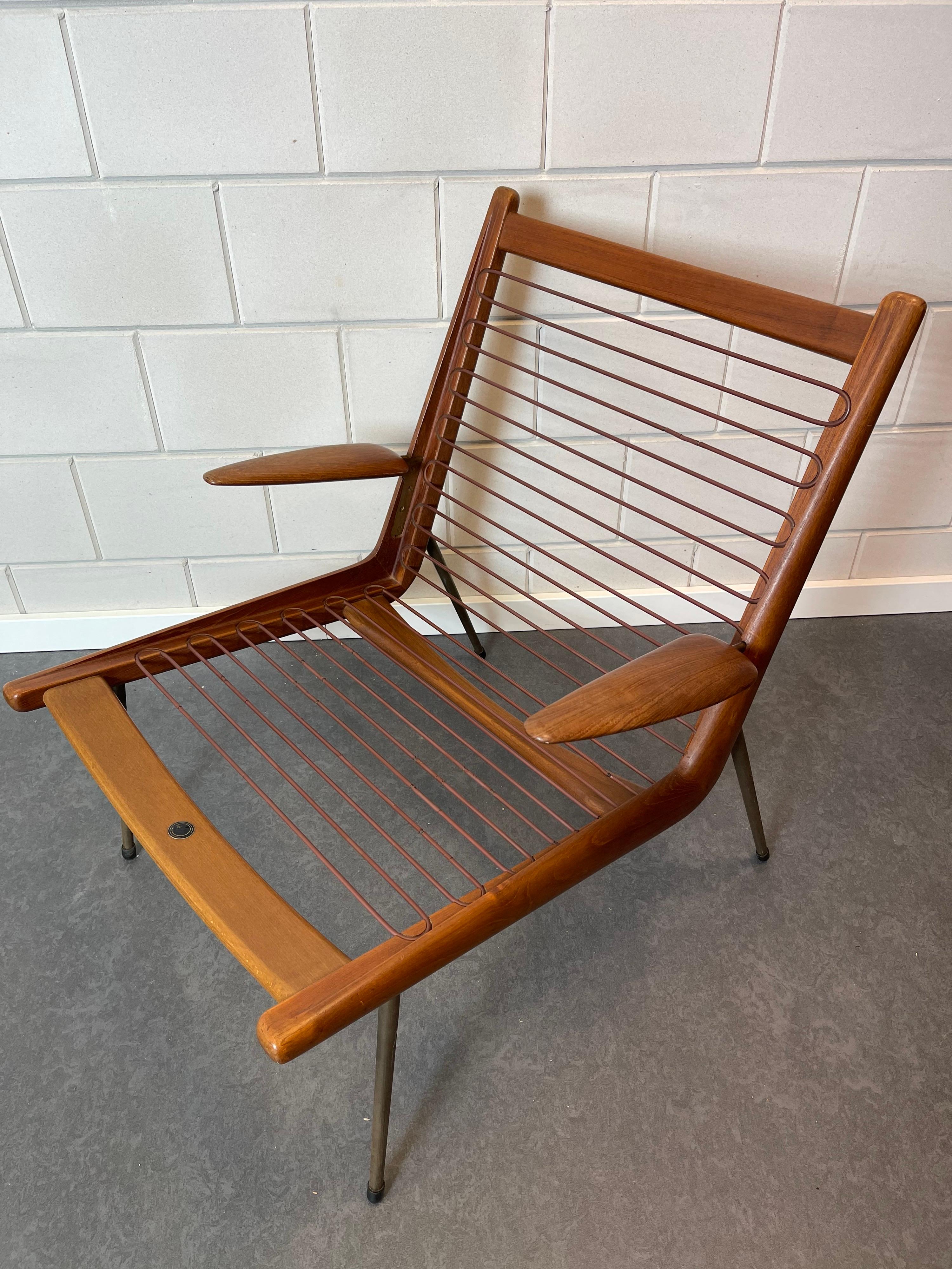 Mid-Century Modern Peter Hvidt and Orla Mølgaard Nielsen Arm Chair For Sale