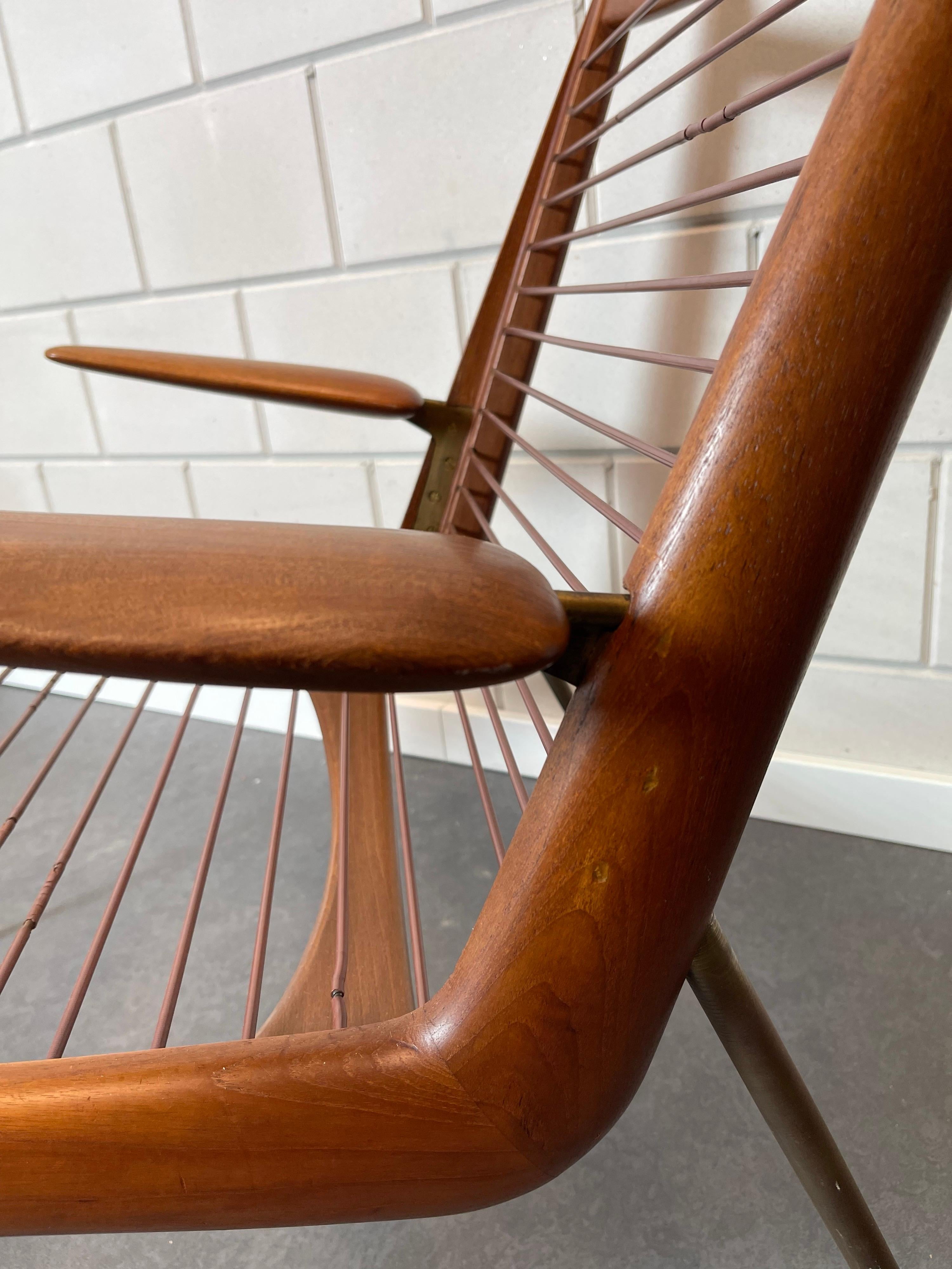 Peter Hvidt and Orla Mølgaard Nielsen Arm Chair In Good Condition For Sale In Oosterbeek, NL