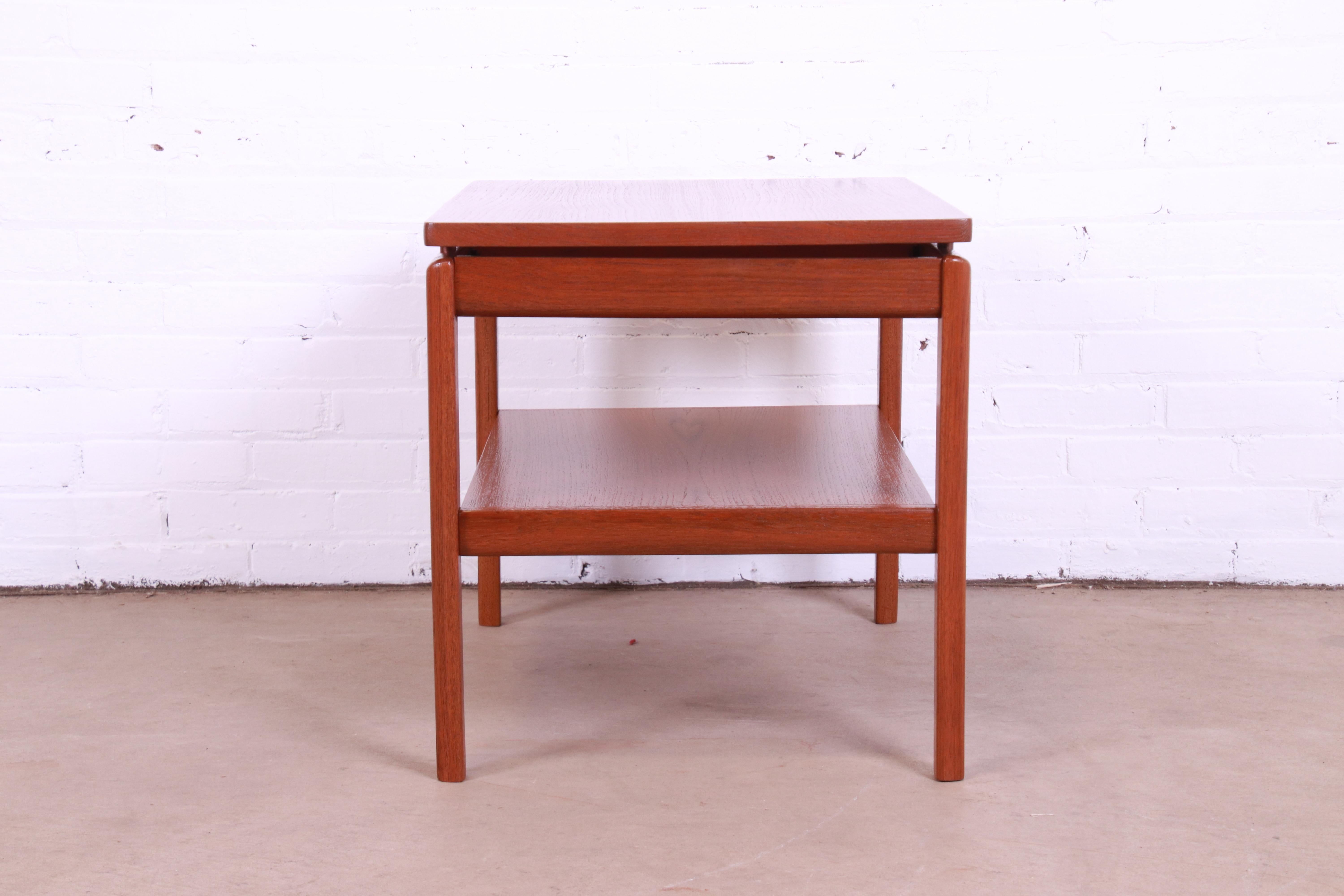 Peter Hvidt and Orla Mølgaard-Nielsen Attributed Danish Modern Teak Side Table For Sale 6