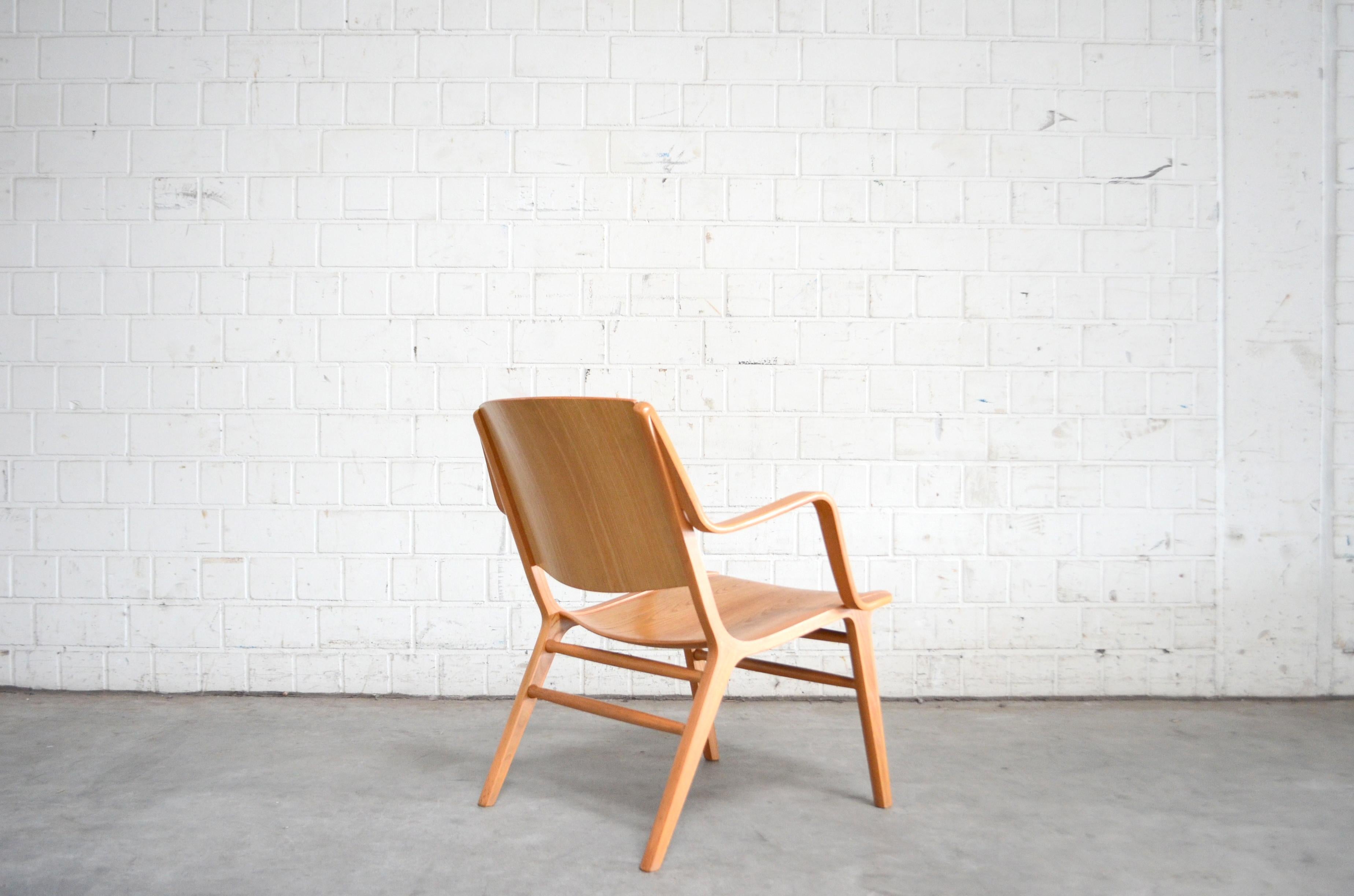 Danish Peter Hvidt and Orla Mølgaard-Nielsen Ax Lounge Chair for Fritz Hansen For Sale