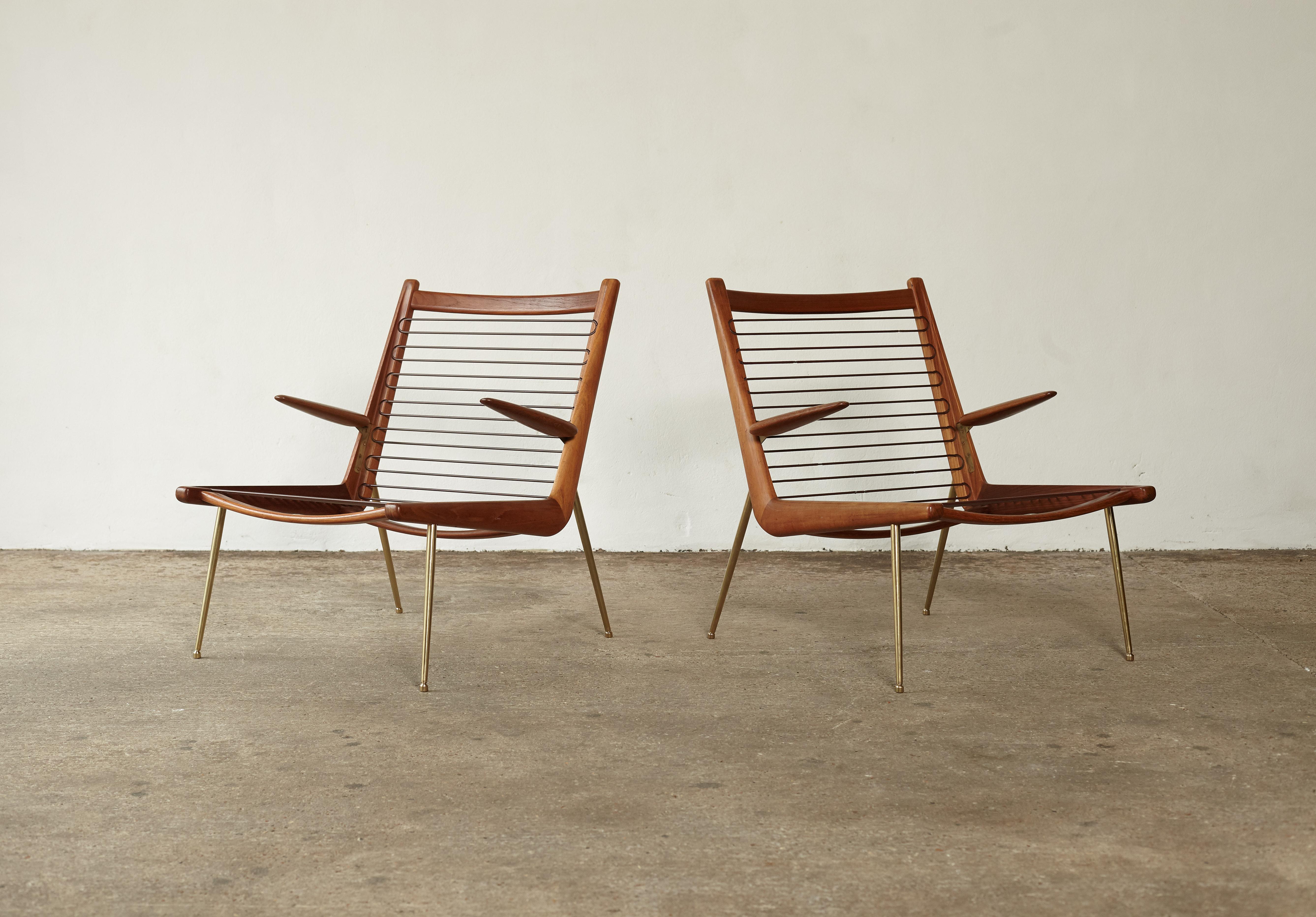 Peter Hvidt and Orla Mølgaard-Nielsen Boomerang Chairs, Denmark, 1960s 6