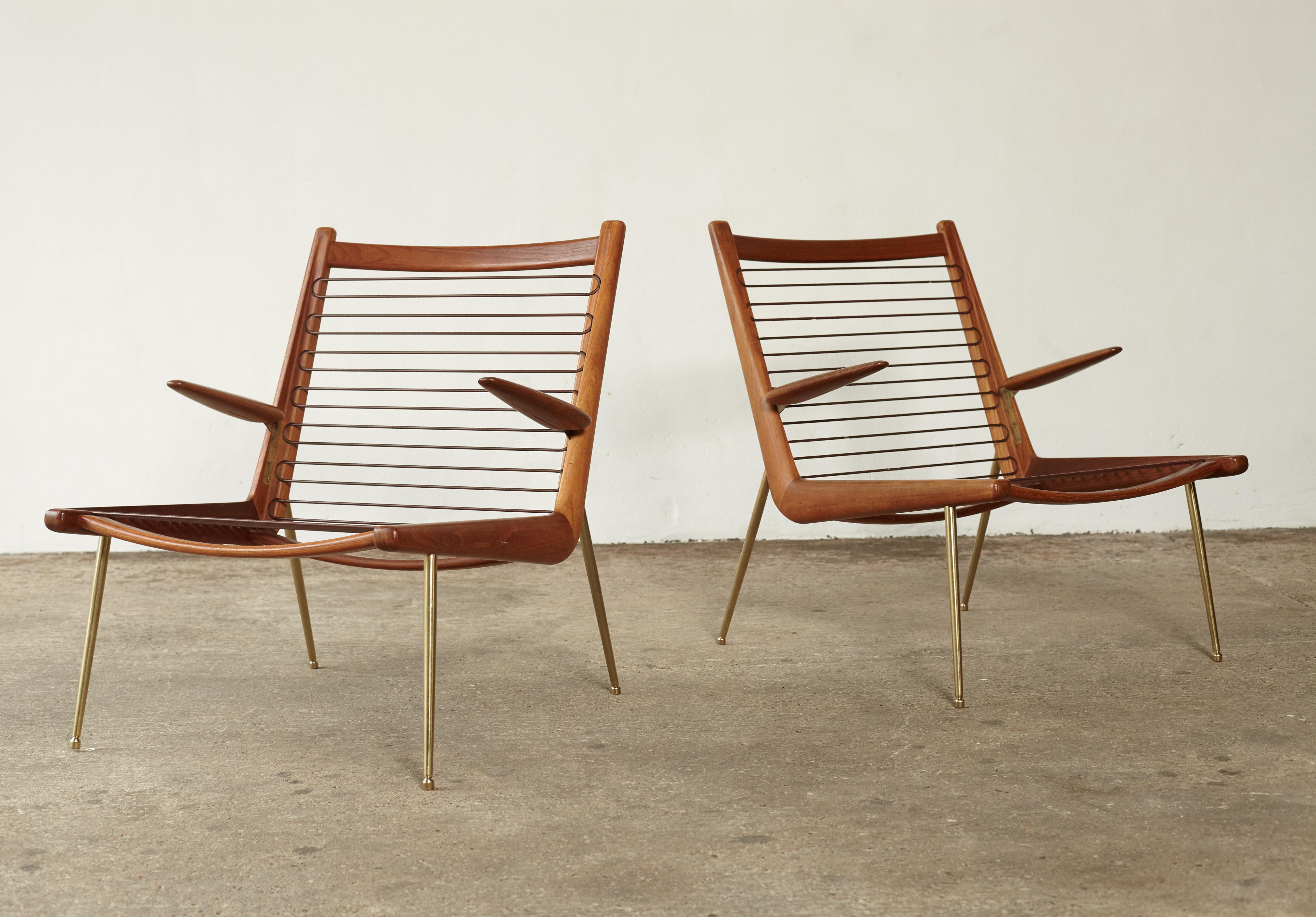 Peter Hvidt and Orla Mølgaard-Nielsen Boomerang Chairs, Denmark, 1960s 7