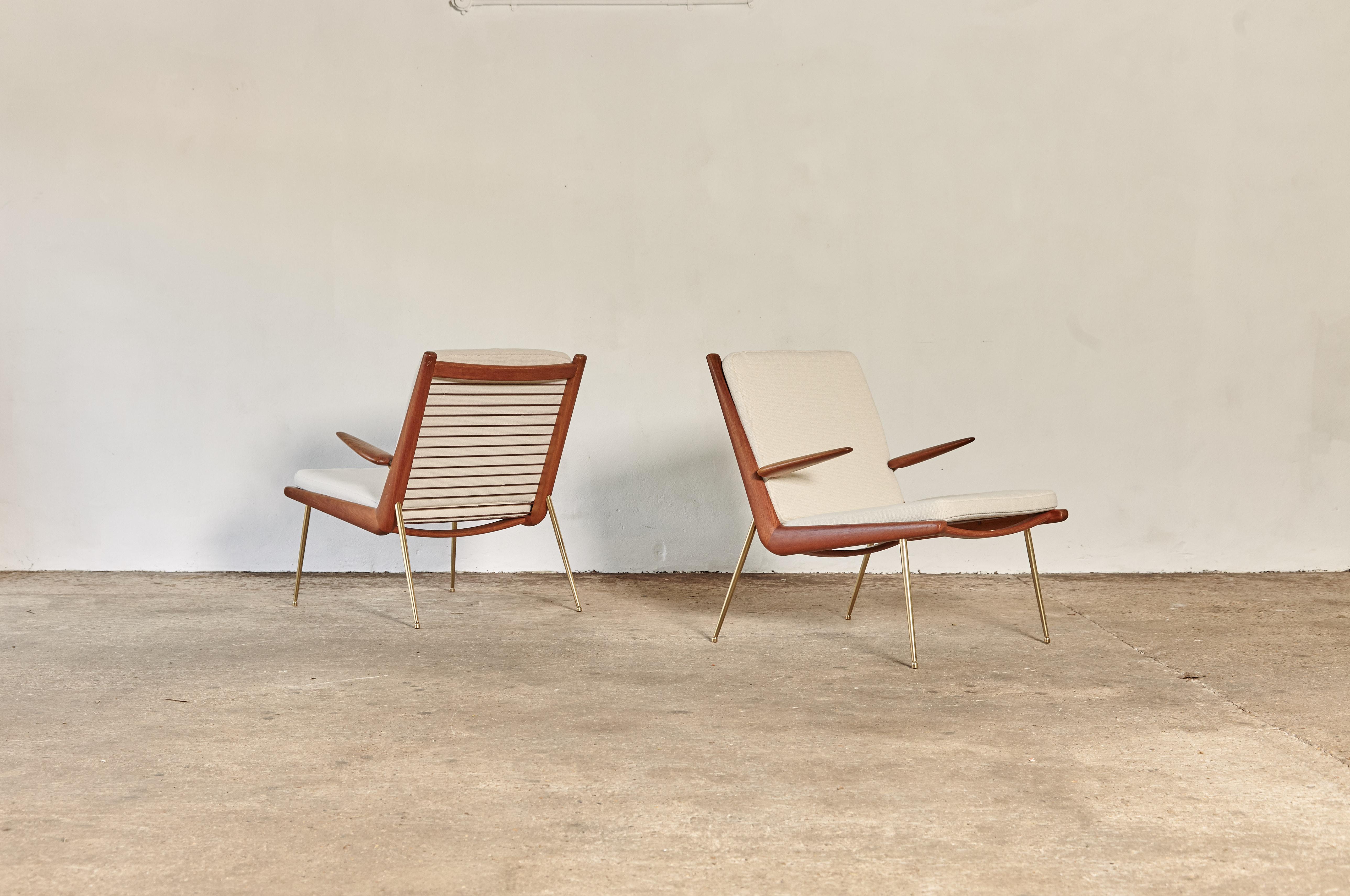 Danish Peter Hvidt and Orla Mølgaard-Nielsen Boomerang Chairs, Denmark, 1960s
