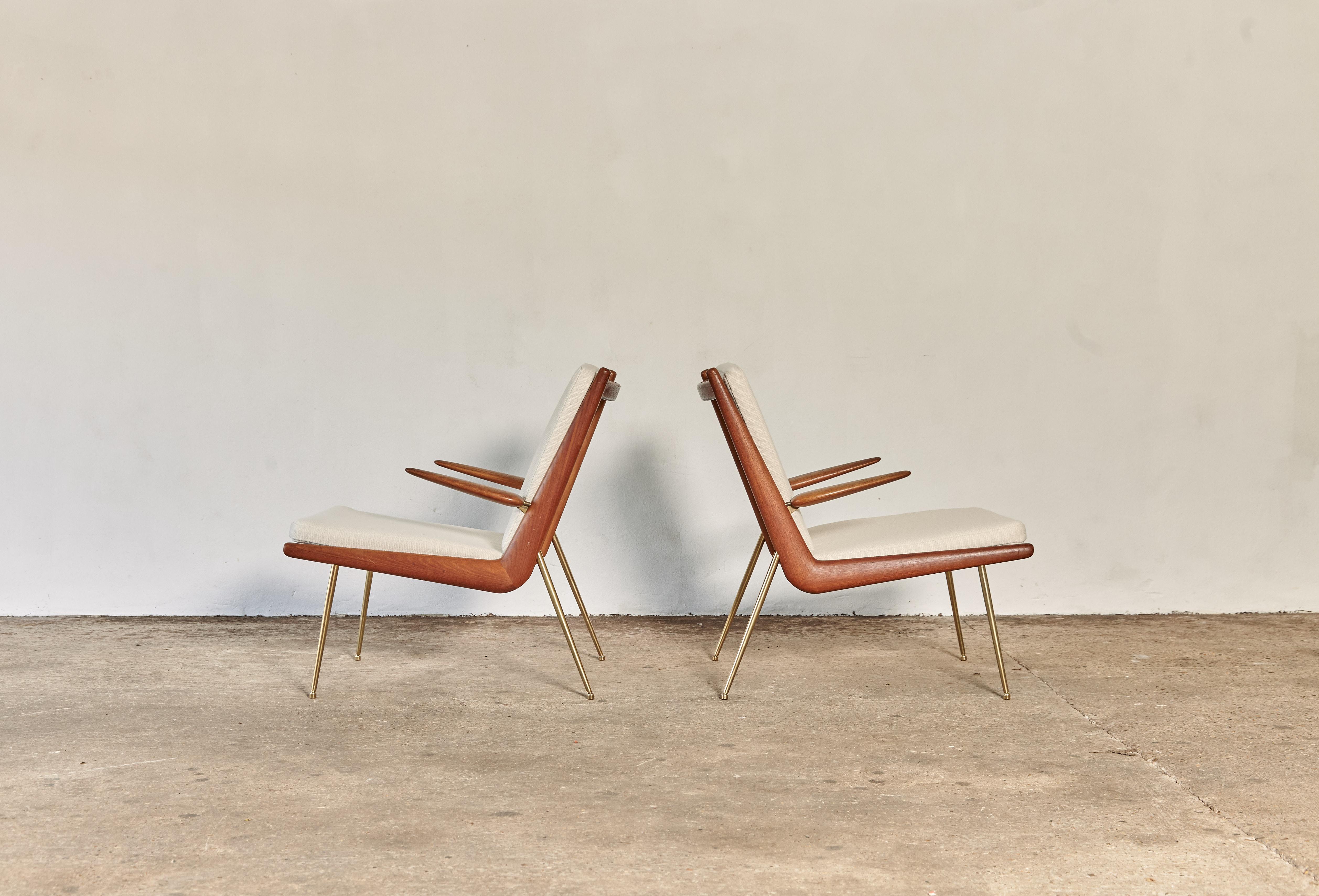 20th Century Peter Hvidt and Orla Mølgaard-Nielsen Boomerang Chairs, Denmark, 1960s