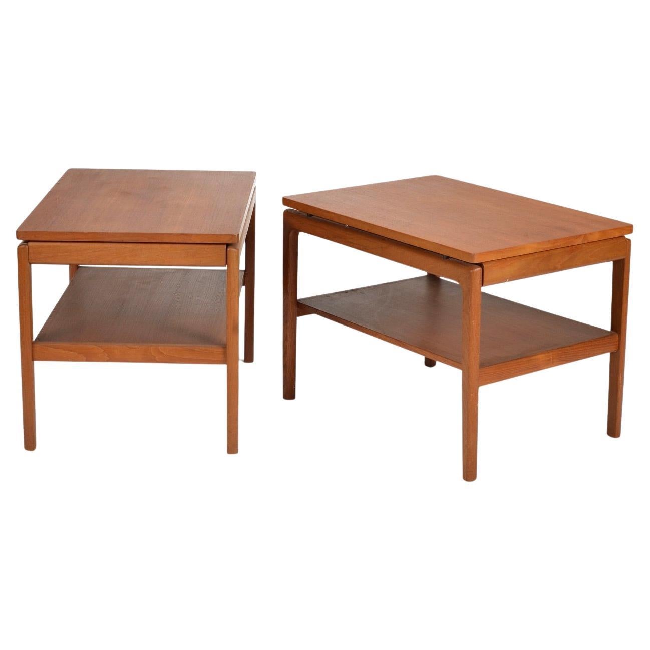 Peter Hvidt and Orla Mølgaard-Nielsen Danish Modern Teak Side Tables