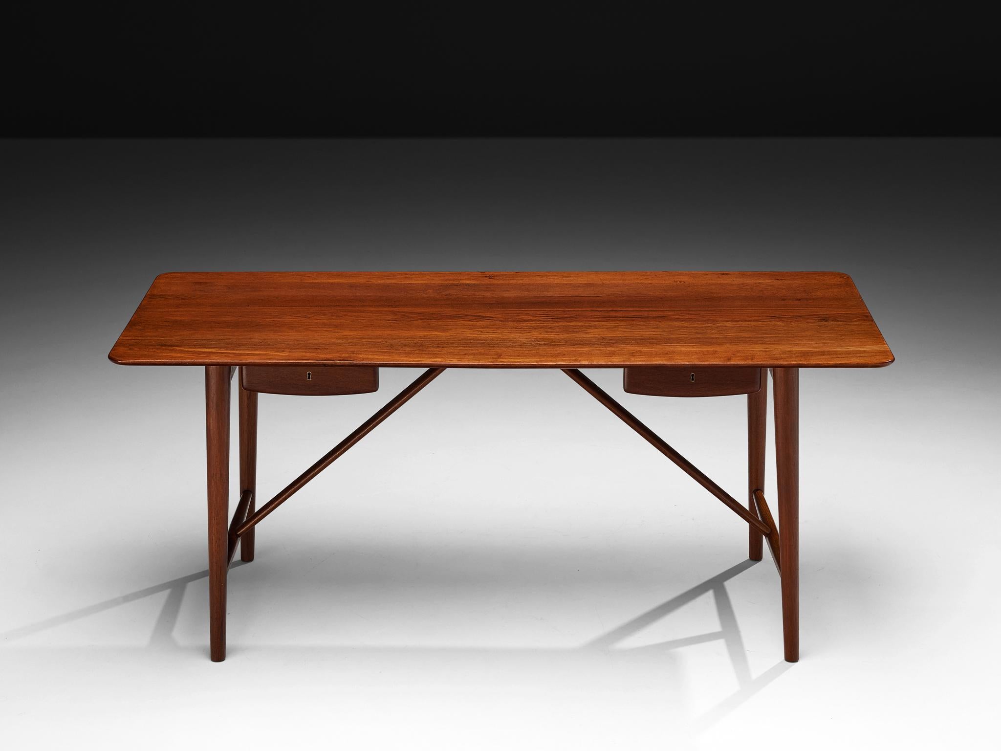 Peter Hvidt and Orla Mølgaard Nielsen Desk in Solid Teak For Sale 3