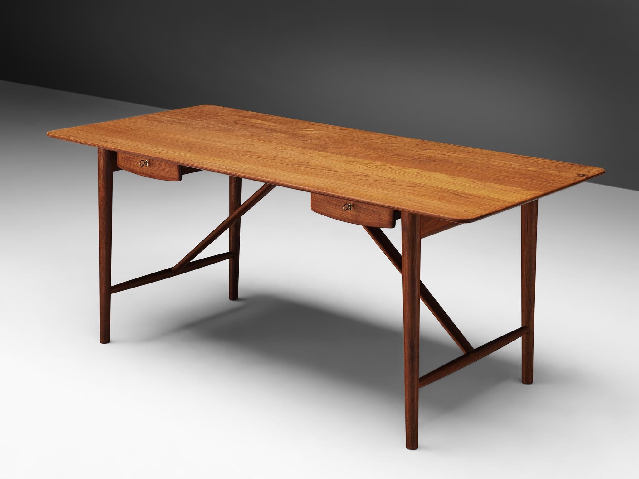 Danish Peter Hvidt and Orla Mølgaard Nielsen Desk in Teak