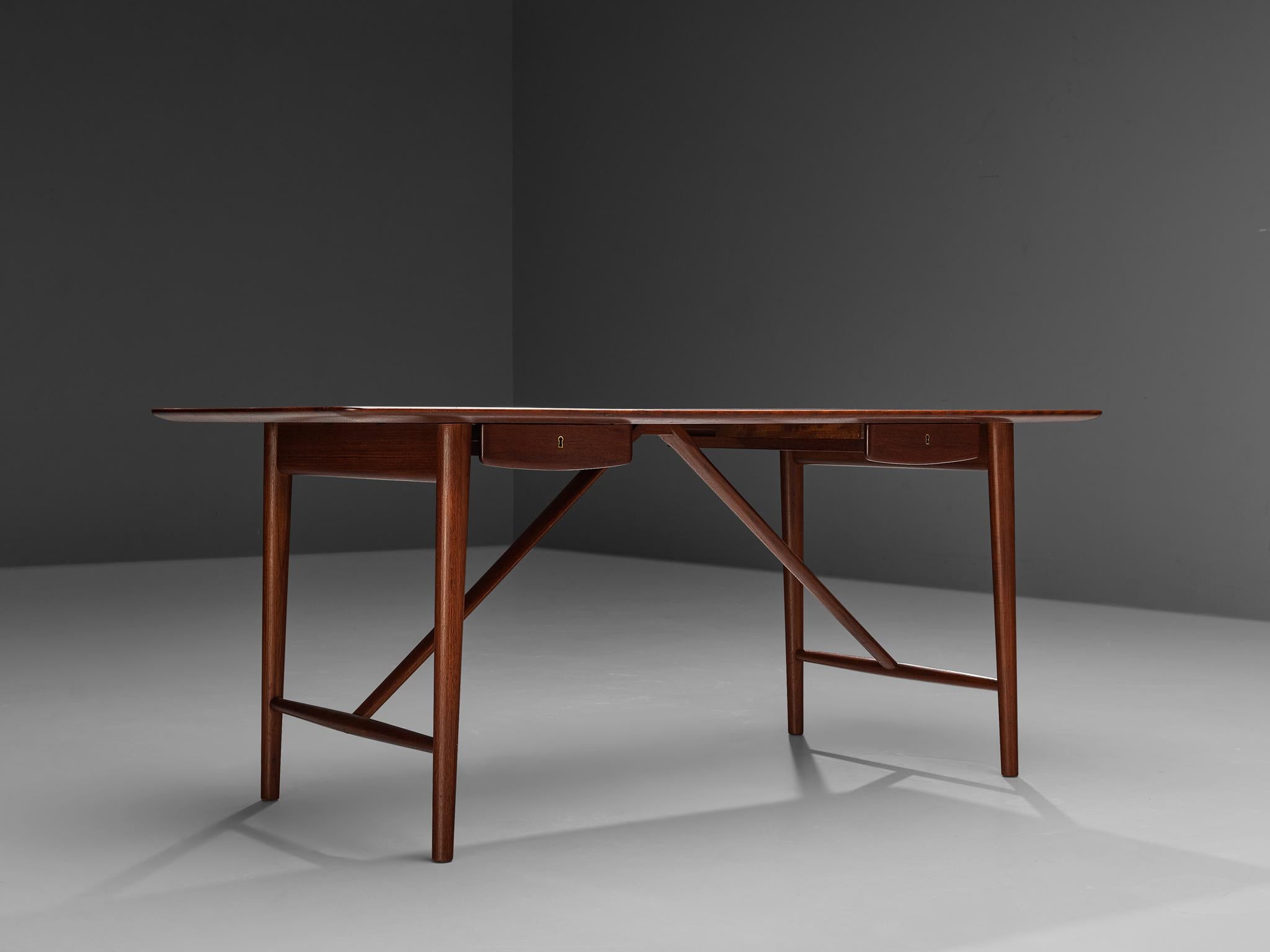 20th Century Peter Hvidt and Orla Mølgaard Nielsen Desk Model '310' in Solid Teak