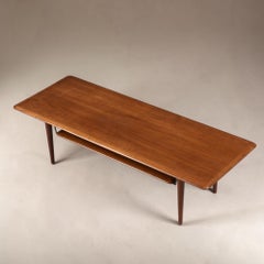 Peter Hvidt & Orla Mølgaard-Nielsen per France & Son Tavolino danese in teak