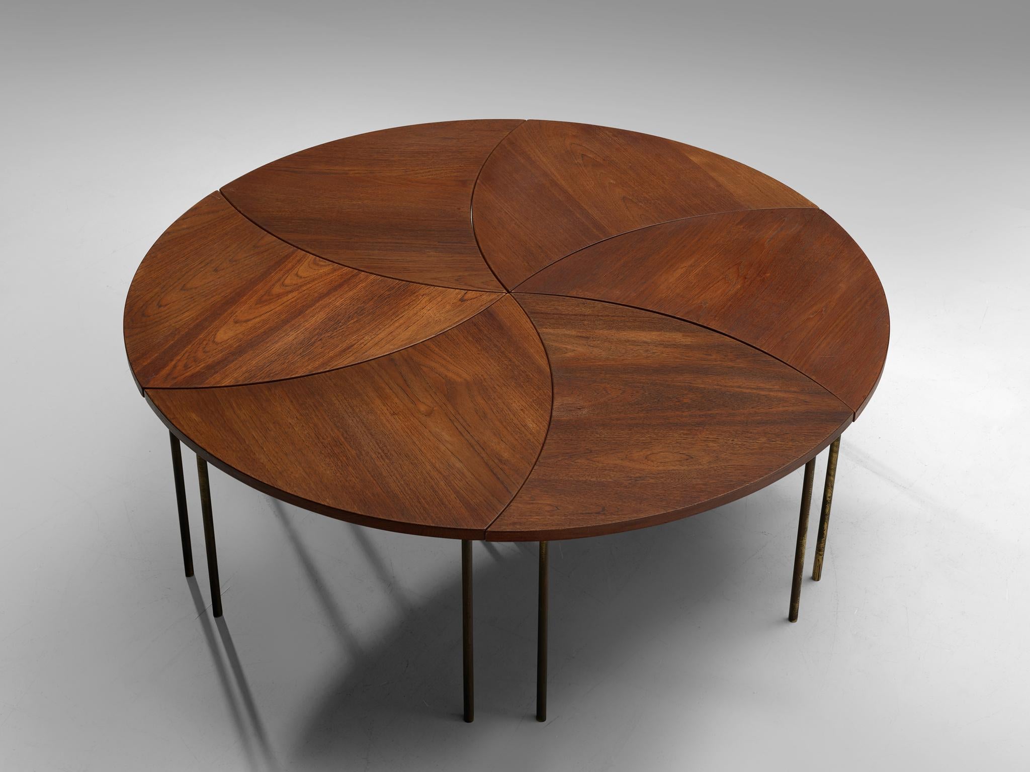 Mid-Century Modern Peter Hvidt and Orla Mølgaard Nielsen Six Piece 523 Coffee Table