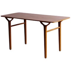 Vintage Peter Hvidt and Orla Mølgaard-Nielson "Ax" Table, Model 695