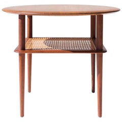 Peter Hvidt and Orla Mølgaard Teak Side Table for France and Daverkosen