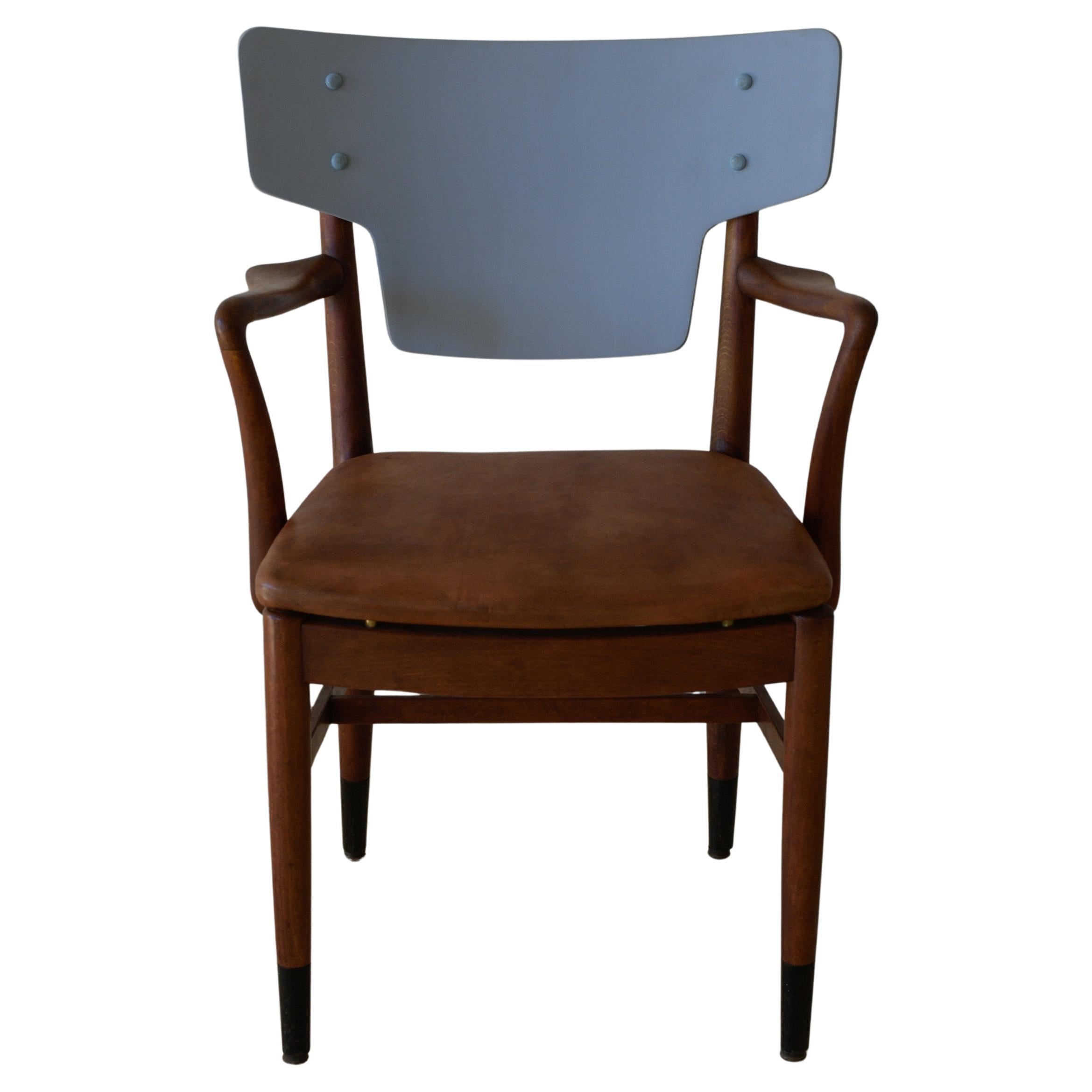 Peter Hvidt and Orla Molgaard-Nielsen Armchair for Portex Denmark, c. 1950 im Angebot